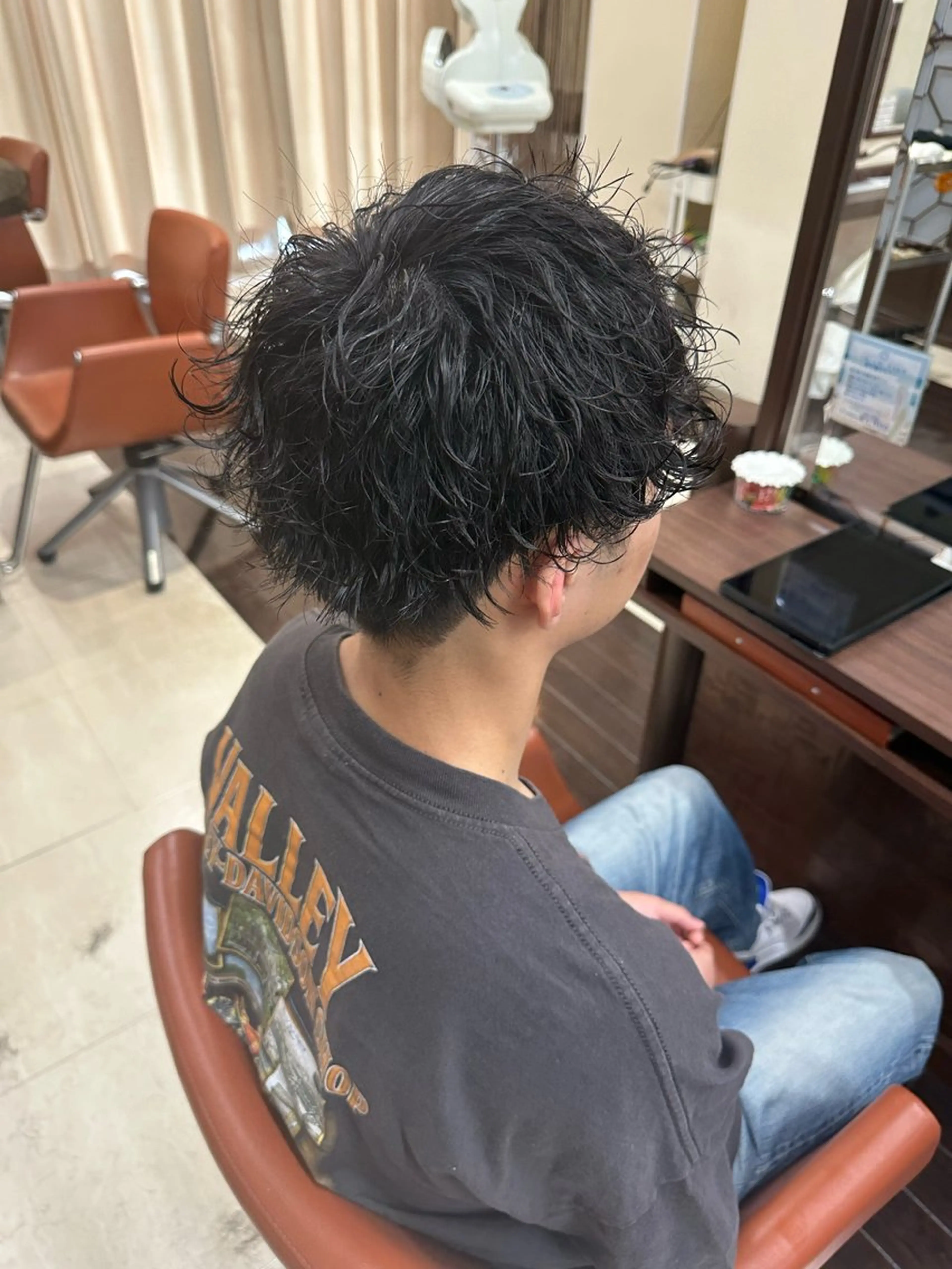 ショート カラー パーマ メンズ カット パーマ ヘアセット 毎月230人担当/ メンズヘア/清和武虎のヘアスタイル