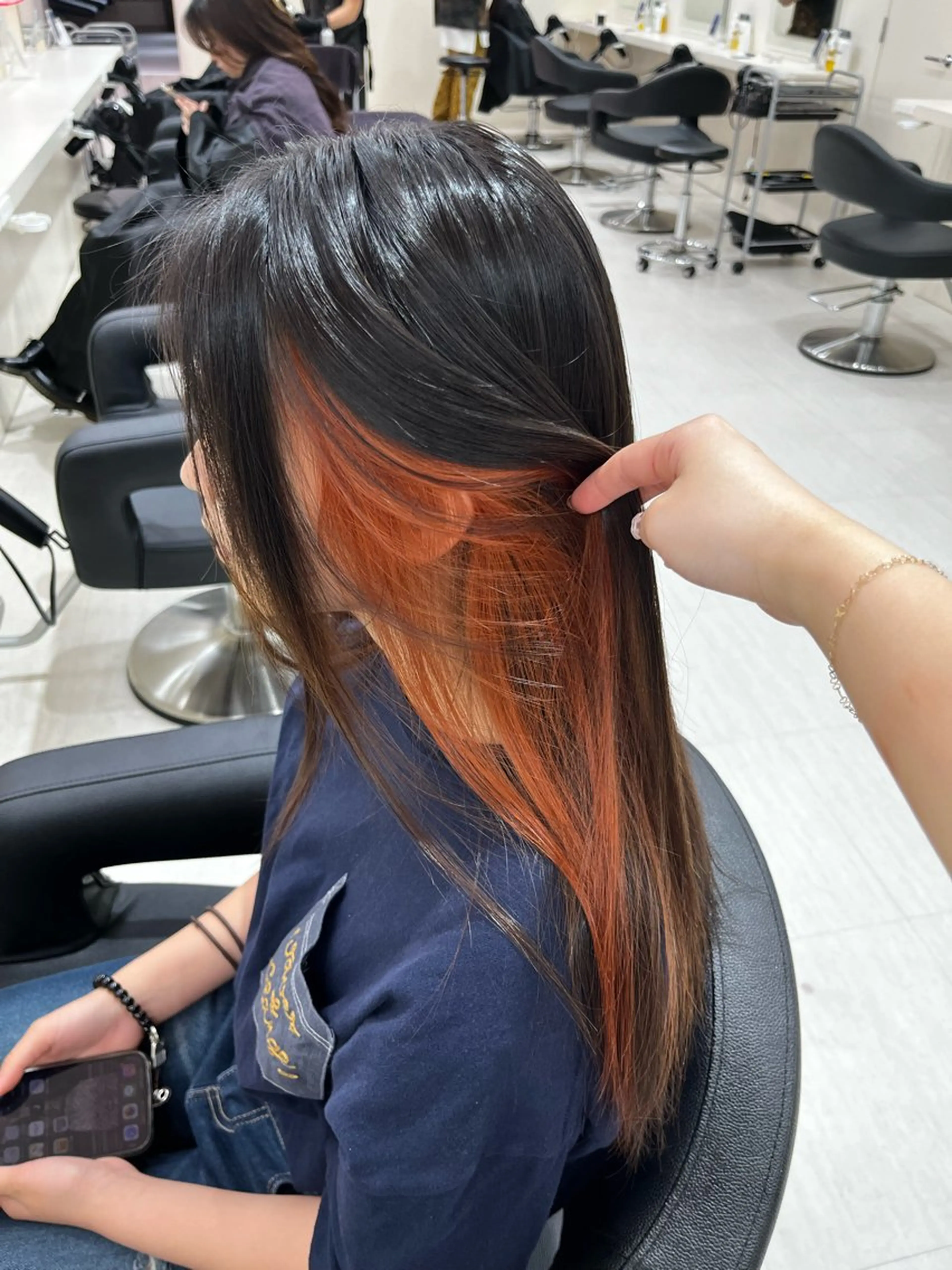 ミディアム カラー ヘアカラー 💟RINNA 艶カラー💟のヘアスタイル