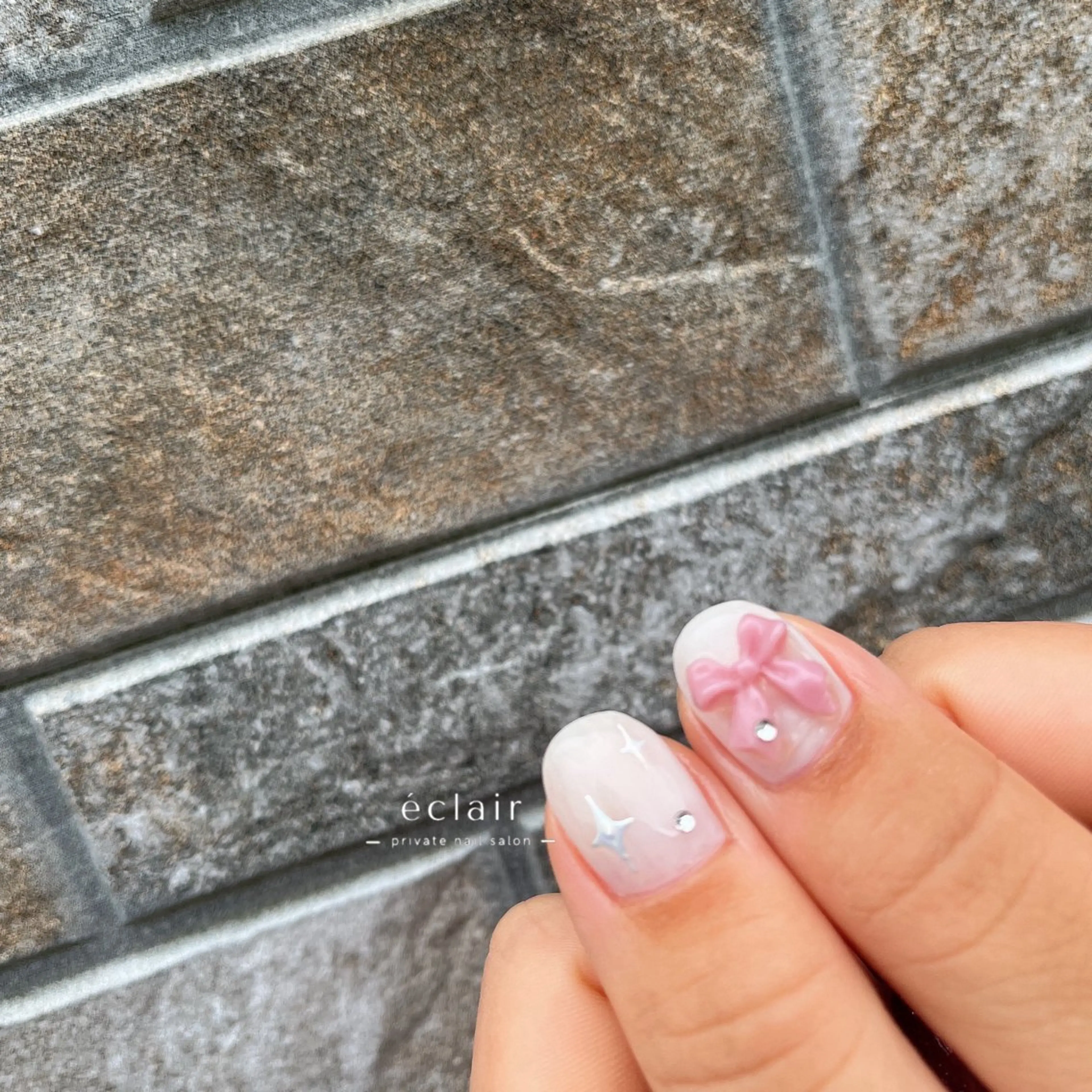 ネイル ニュアンスネイル シンプルネイル - Éclair - hitomiのネイルデザイン