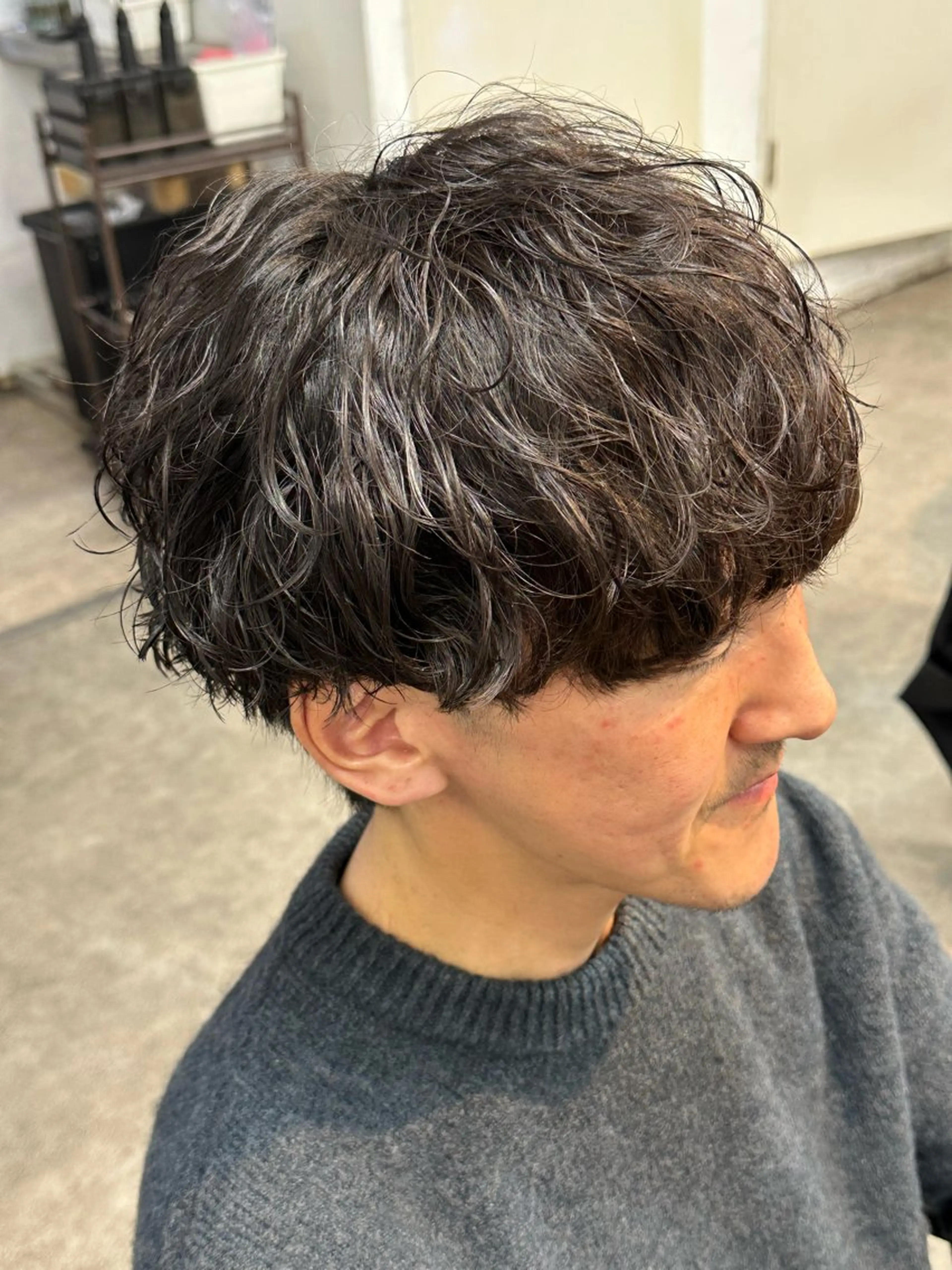 パーマ メンズ フェザーパーマ マッシュ メンズパーマ メンズツイストパーマ ツイストスパイラルパーマ カット パーマ fifth men's原宿所属・fifth/原宿/ シャドウパーマ/カズのヘアスタイル