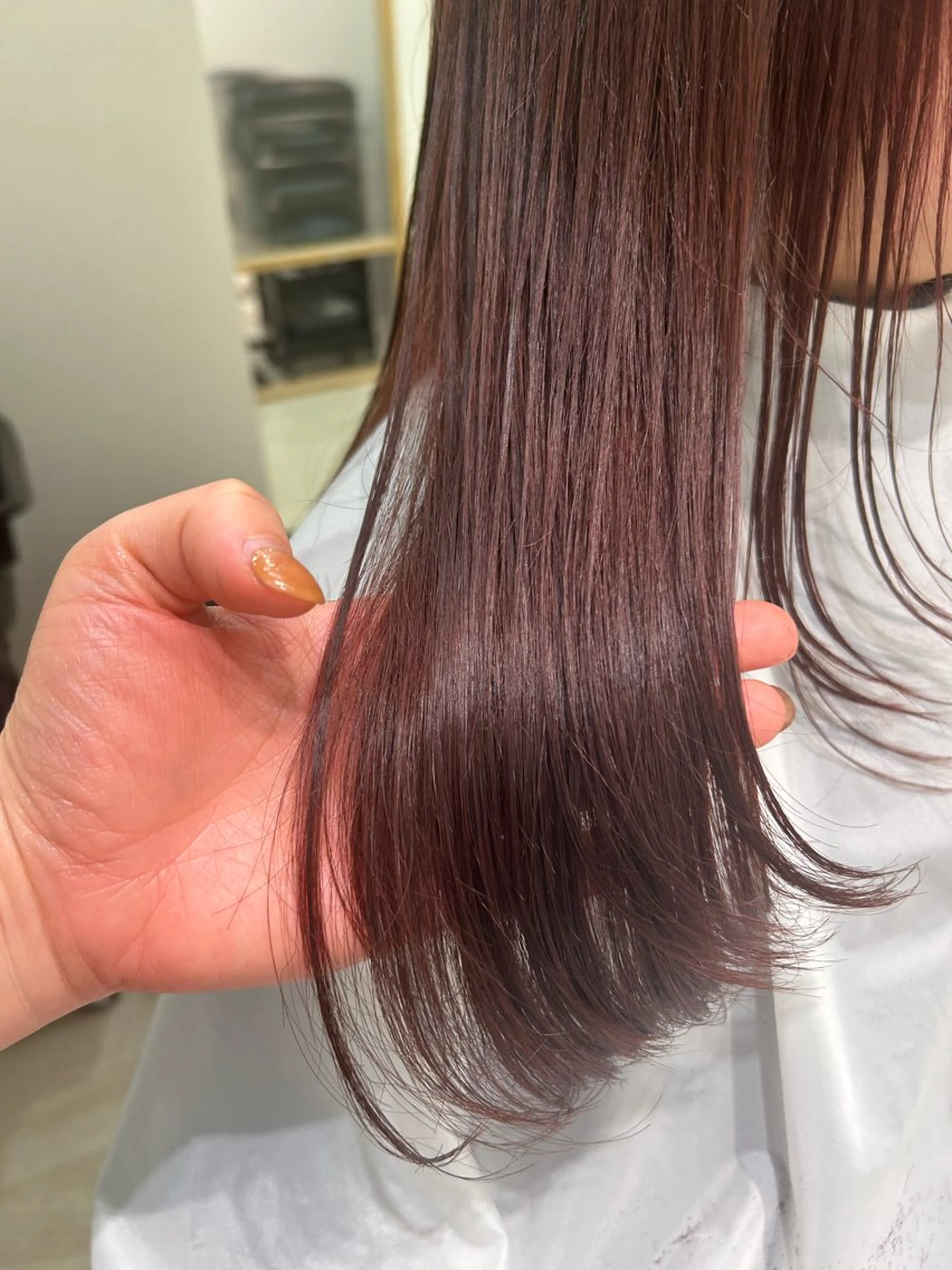 カラー 透明感カラー ピンクカラー カット ヘアカラー トリートメント 天笠麻穂 /tocca船橋南口のヘアスタイル