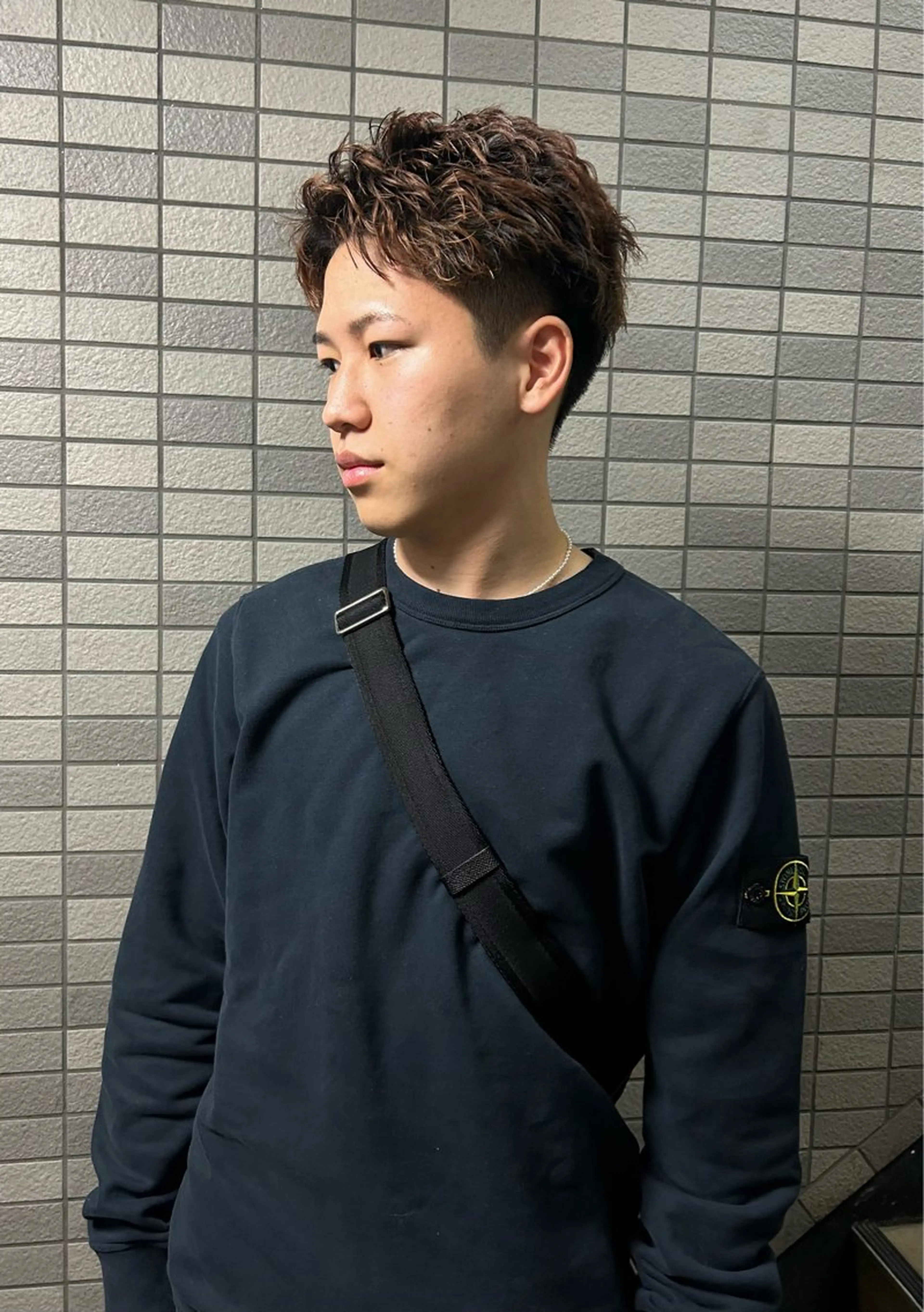 ショート カラー パーマ メンズ メンズブリーチ メンズハイライト メンズインナーカラー メンズパーマ プードルパーマ カット パーマ トリートメント 💈メンズ短髪特化 ✂︎伊藤大輝💈のヘアスタイル