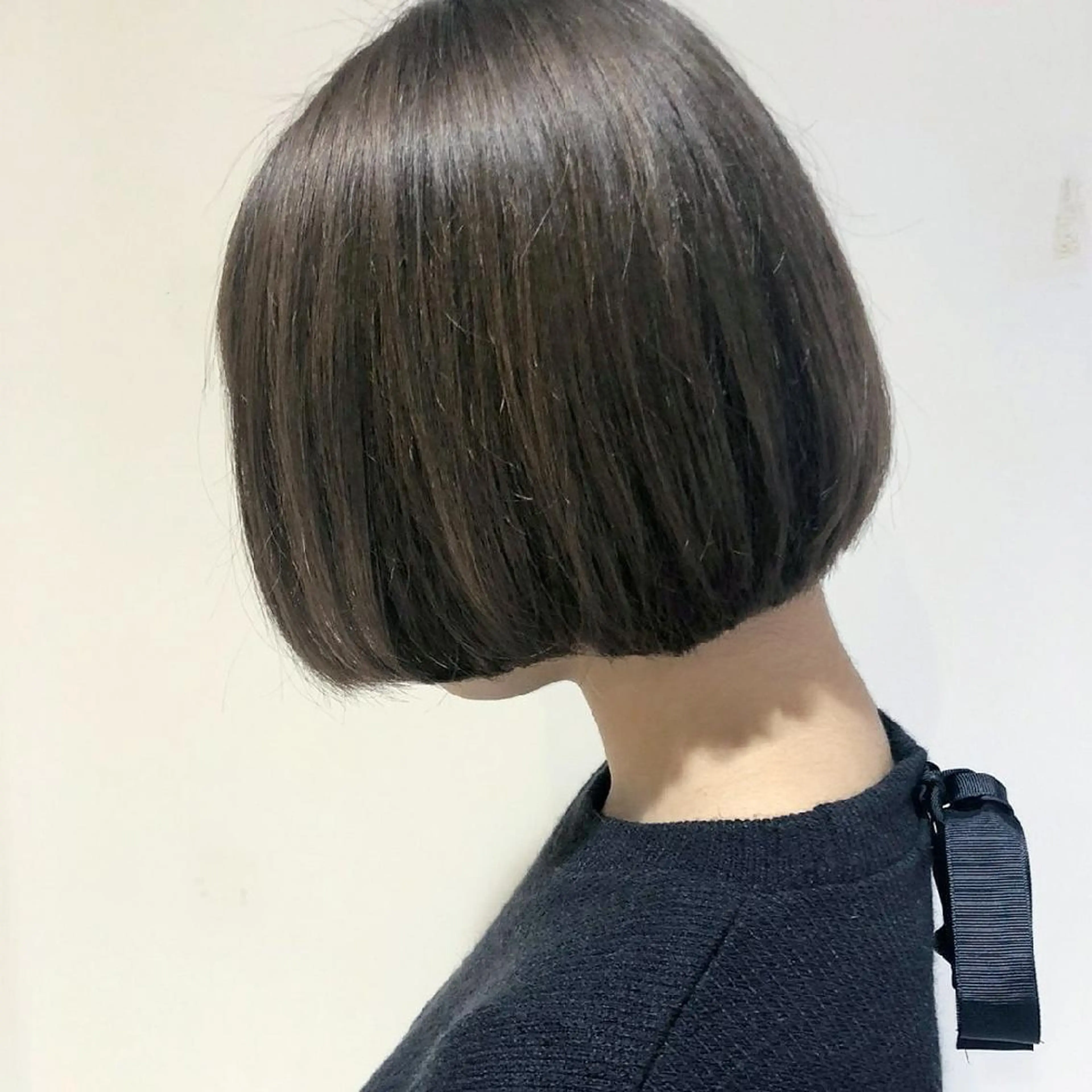 ショート カラー バレイヤージュ 透明感カラー デザインカラー グラデーションカラー グレージュ 竹内啓太 ボブのヘアスタイル