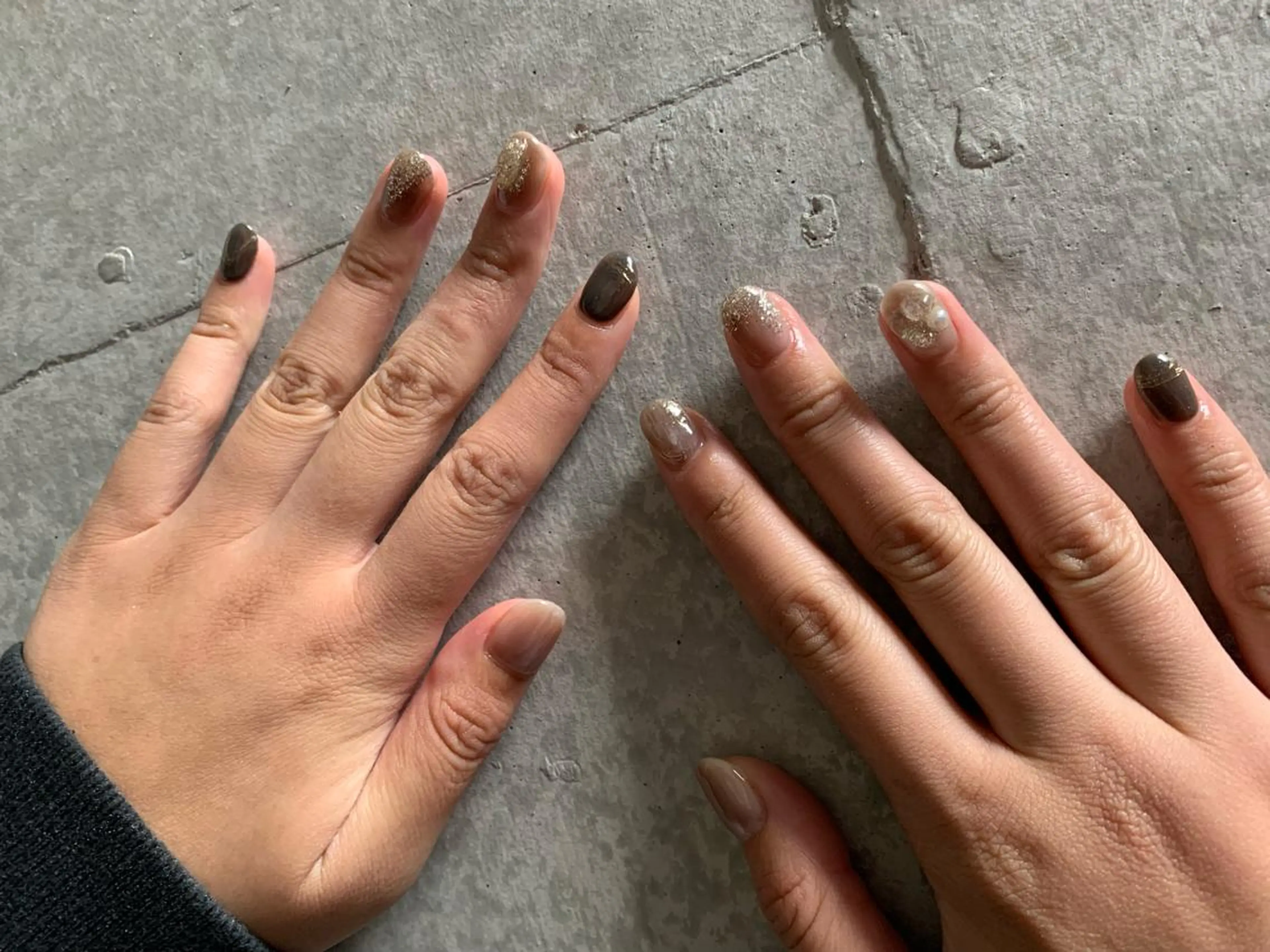 ネイル キラキラネイル 持ち込み マキノ ユイのネイルデザイン