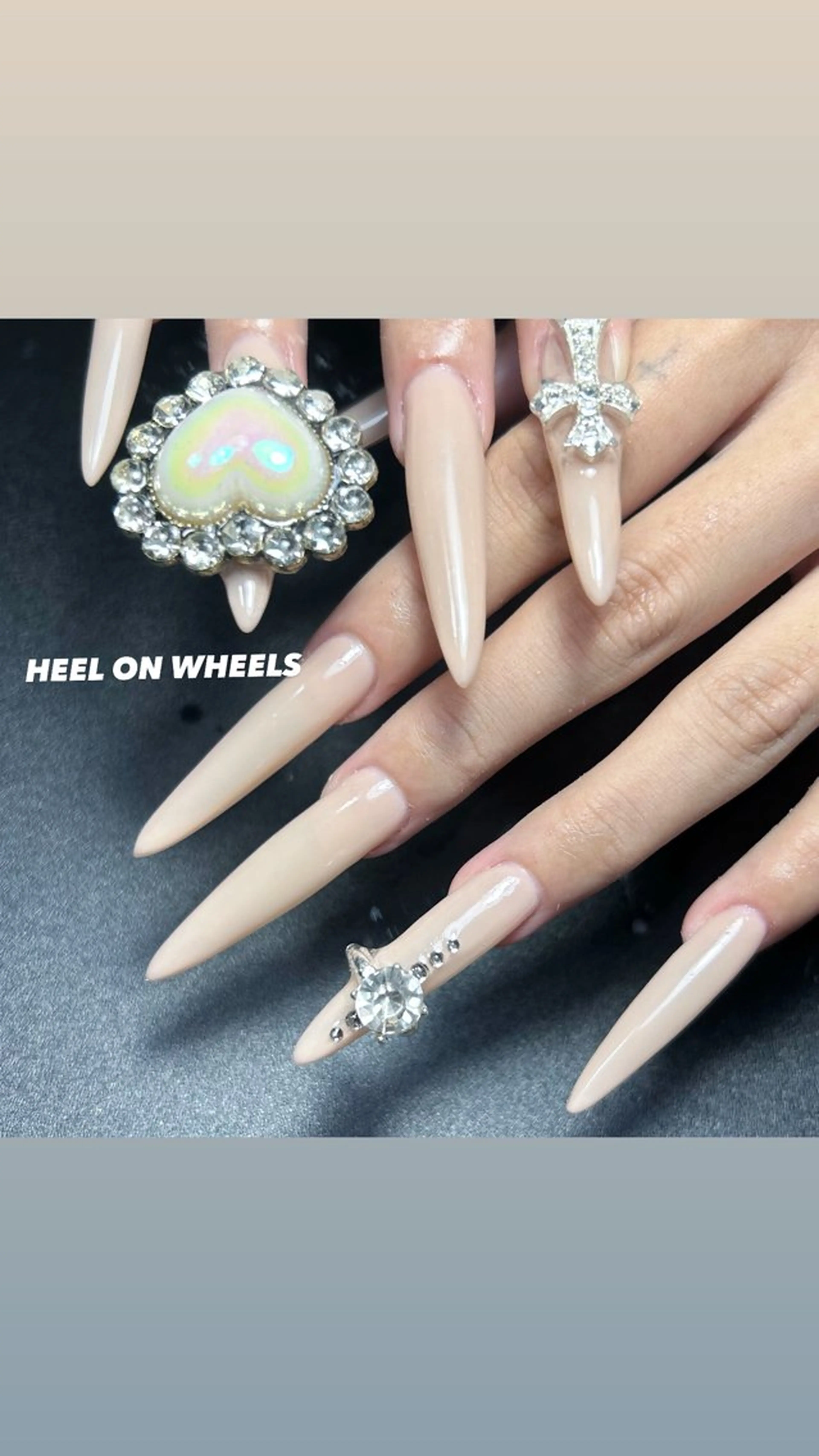 ネイル アートネイル ロングネイル ハンドネイル ⛓Miyu ⛓のネイルデザイン