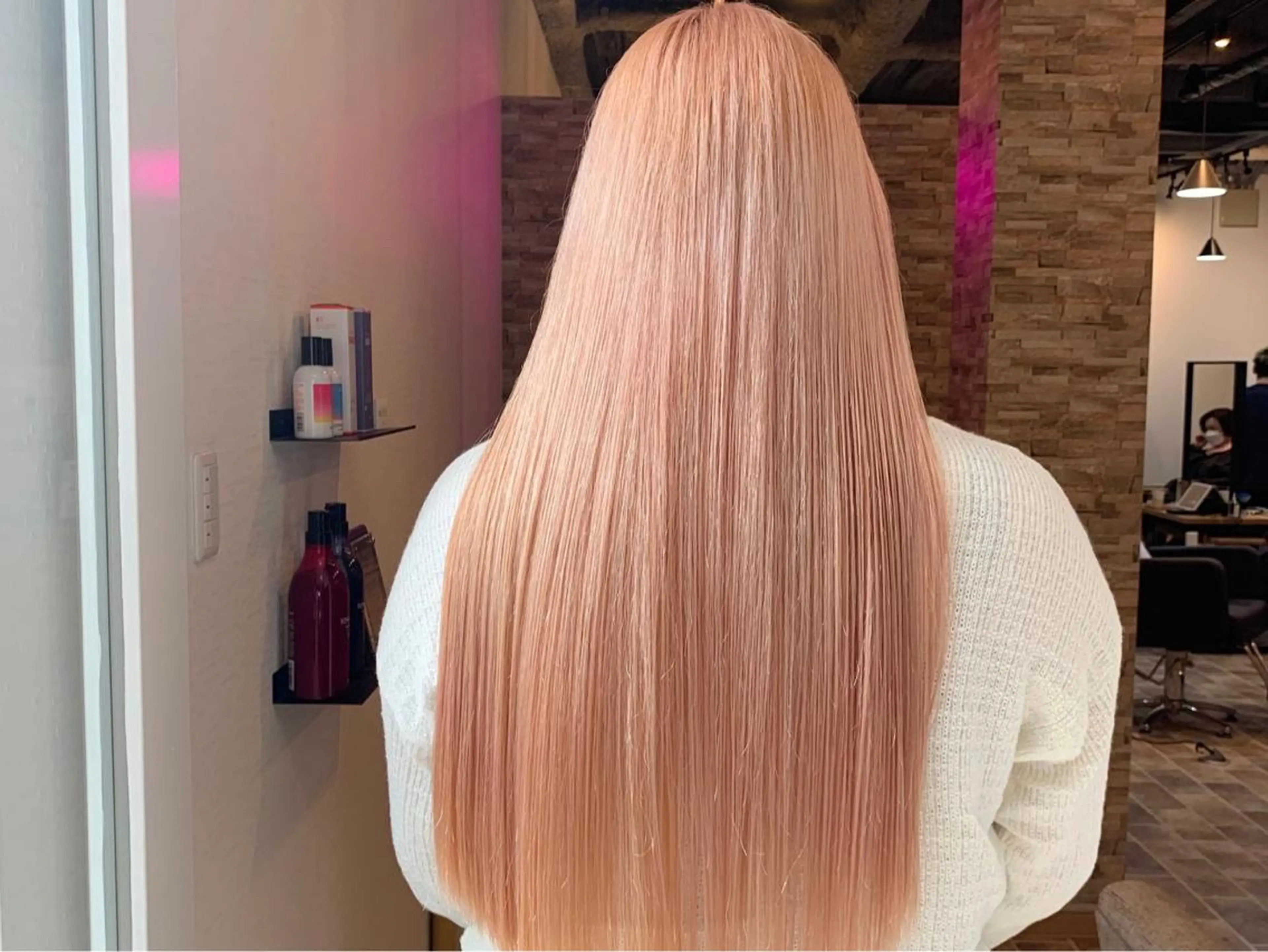 ロング カラー ヘアカラー ヘアカラー&縮毛矯正 STAR☆RIVERのヘアスタイル