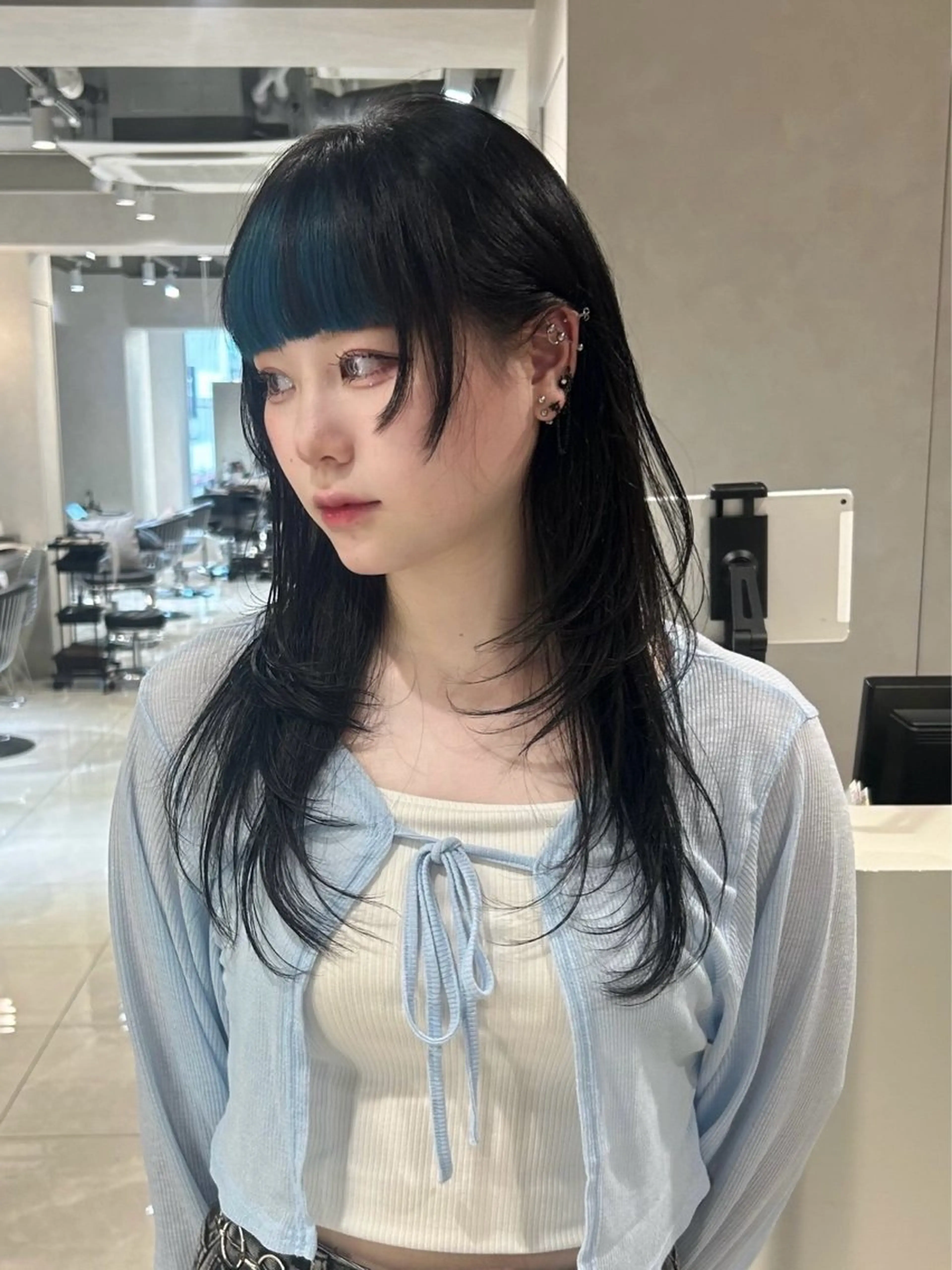 ロング ハイトーン／ フウカ‎🤍のヘアスタイル