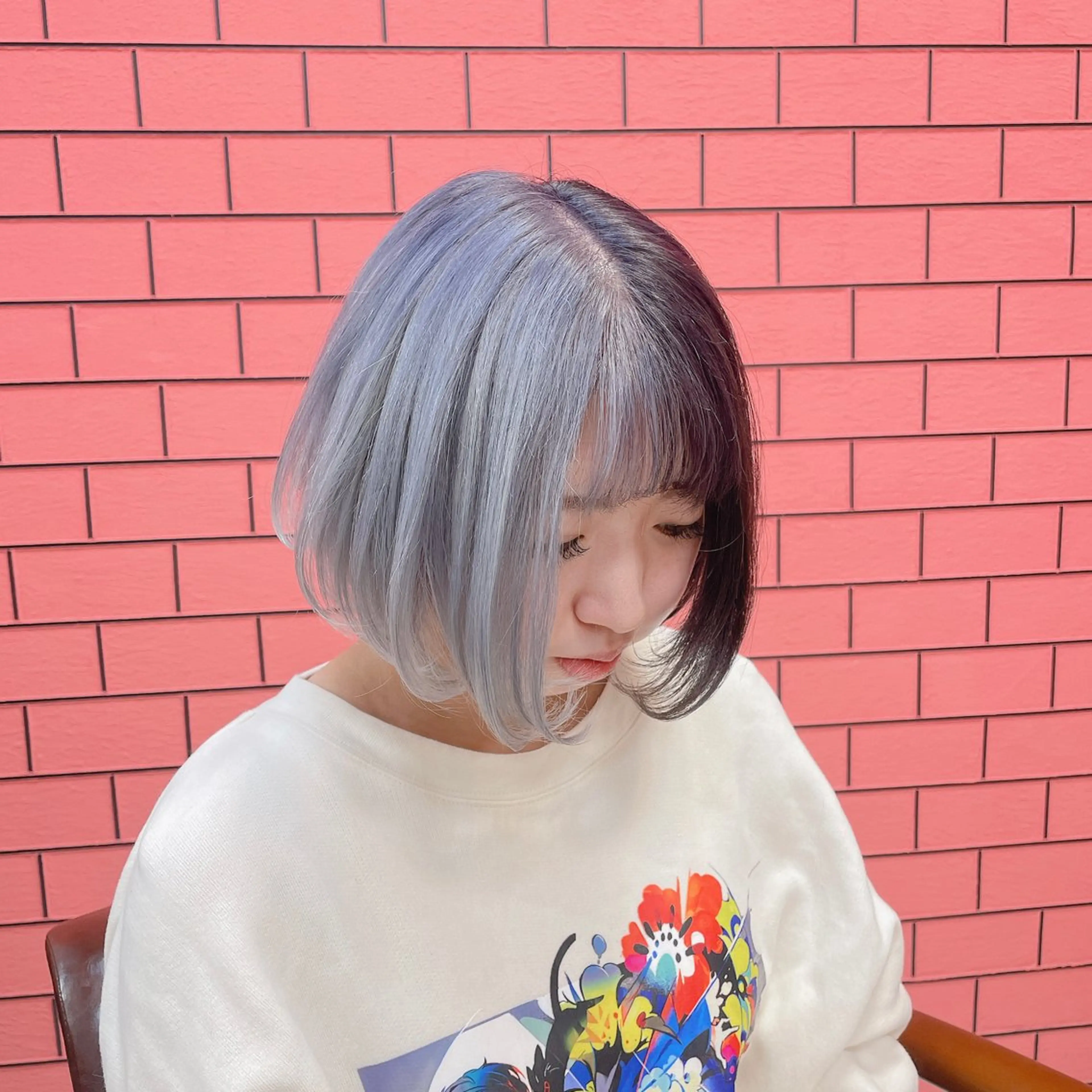 ショート カラー バレイヤージュ 黒髪 ブリーチ ケアブリーチ ダブルカラー ヘアカラー トリートメント Lilith所属・デザインカラー 髪質改善Lilithのその他イメージ