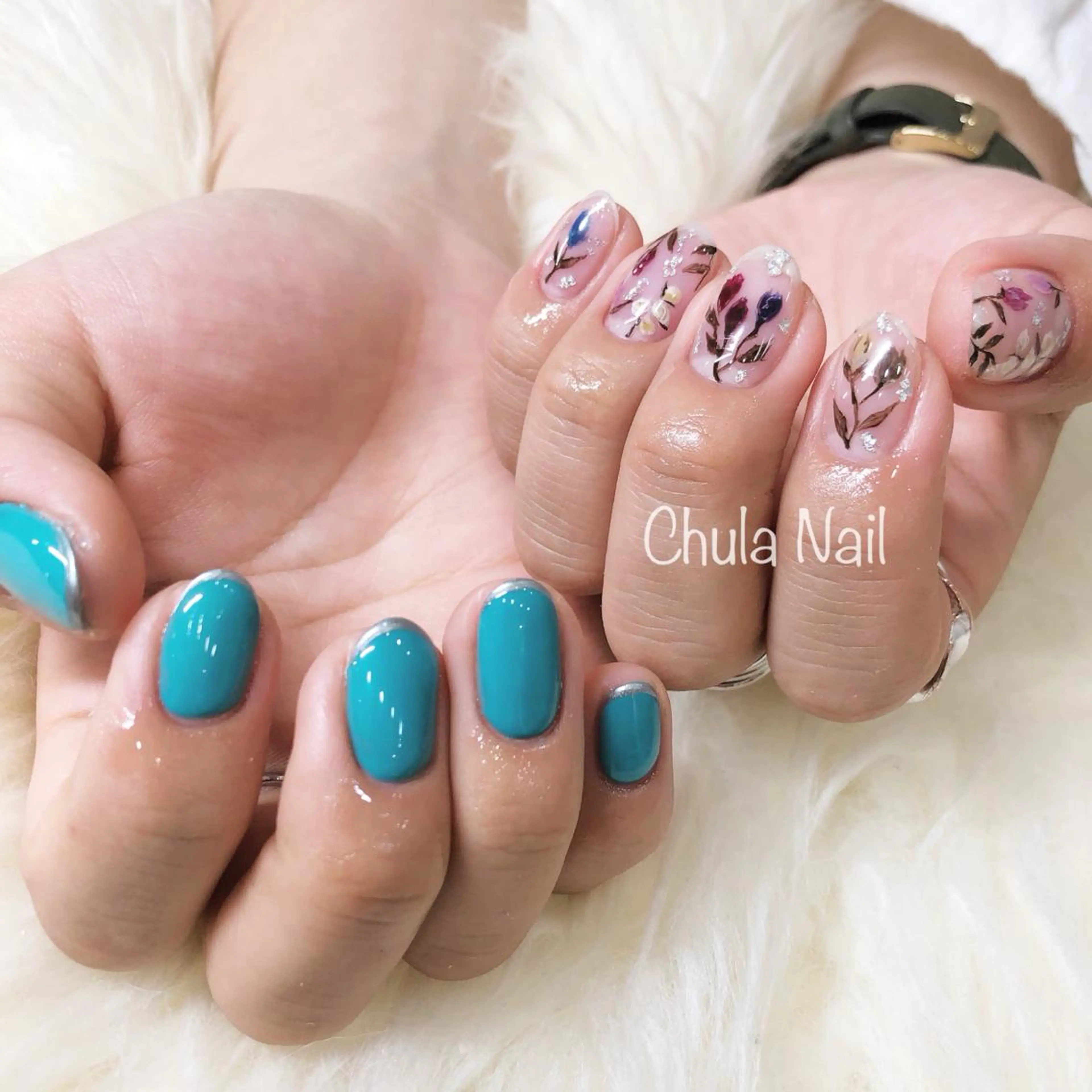 ネイル ニュアンスネイル ワンカラーネイル ëmma nail_ by chulaのネイルデザイン