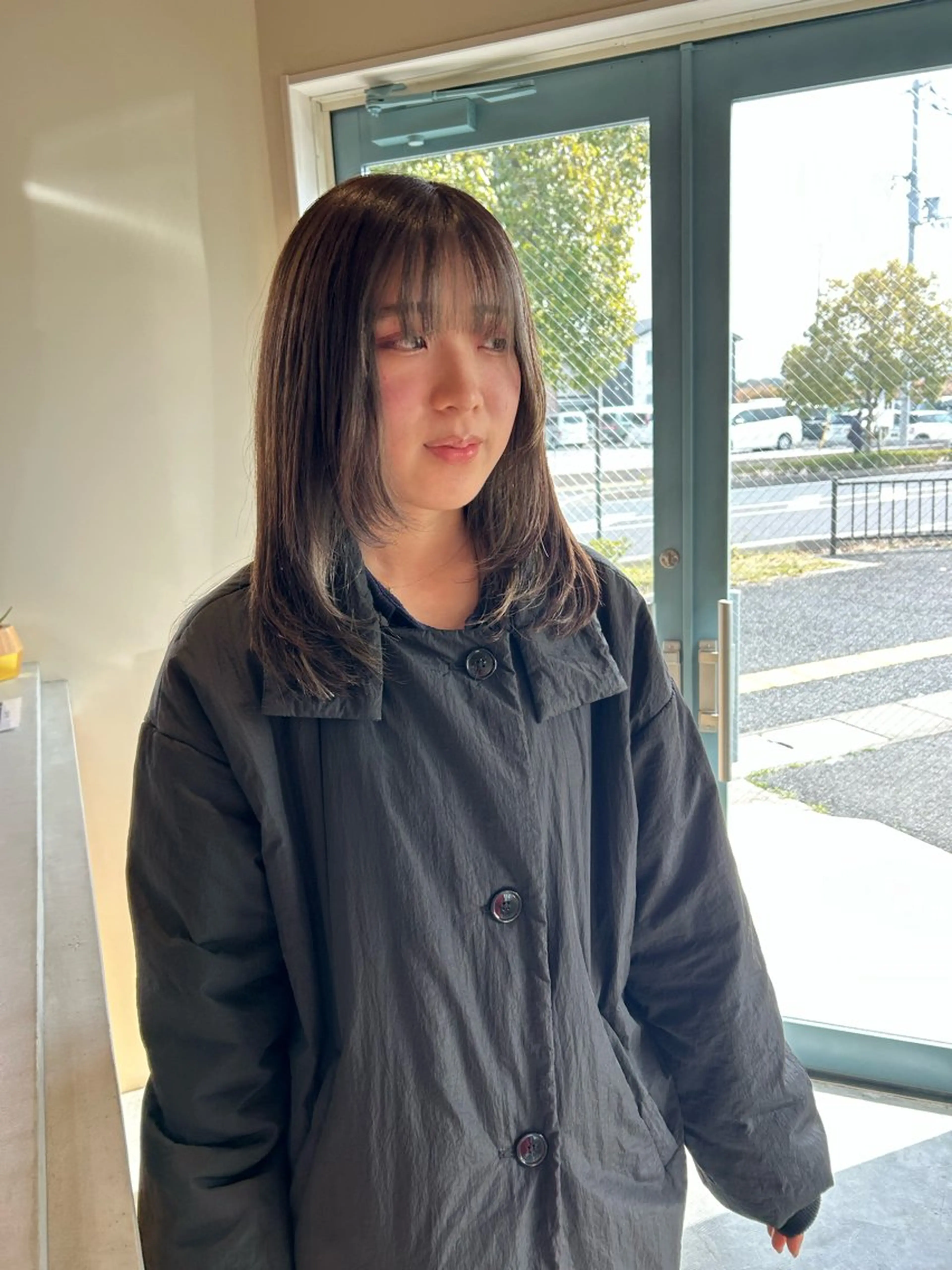 ミディアム ミディアムレイヤー レイヤーカット 藤田 果穂のヘアスタイル