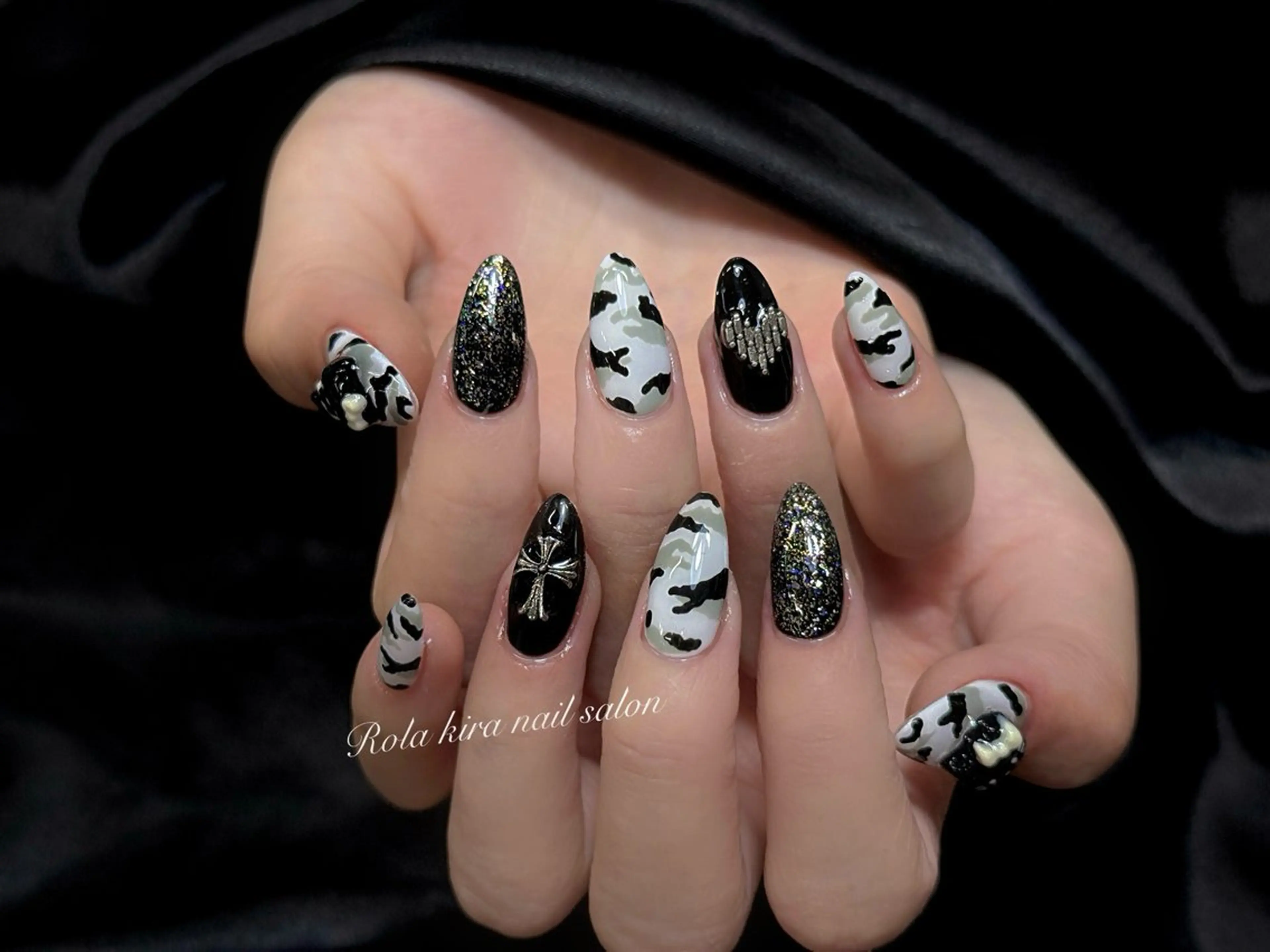 ネイル チークネイル 長さ出し フレンチネイル ジェルネイル 韓国ネイル ハンドネイル Rola kira 麗のネイルデザイン