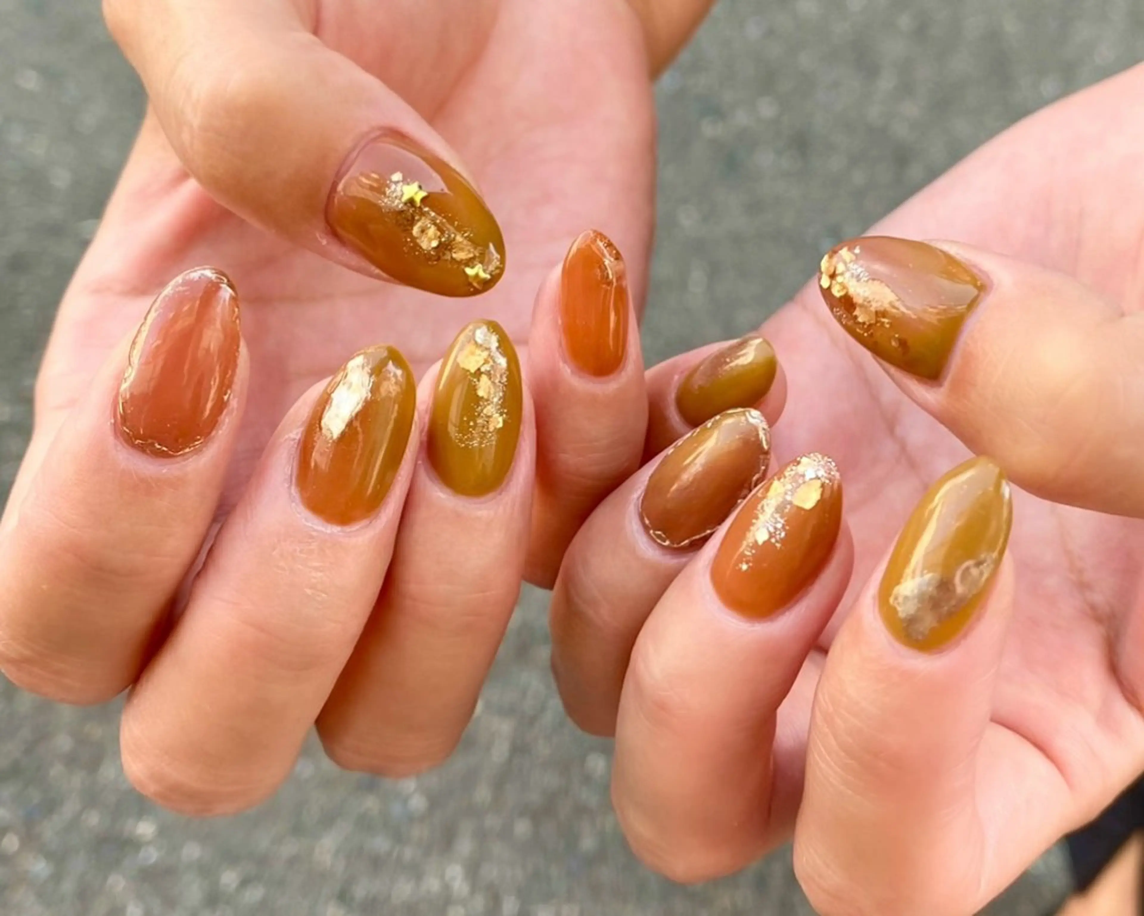 ミディアム ハンドネイル cattleya nailのネイルデザイン