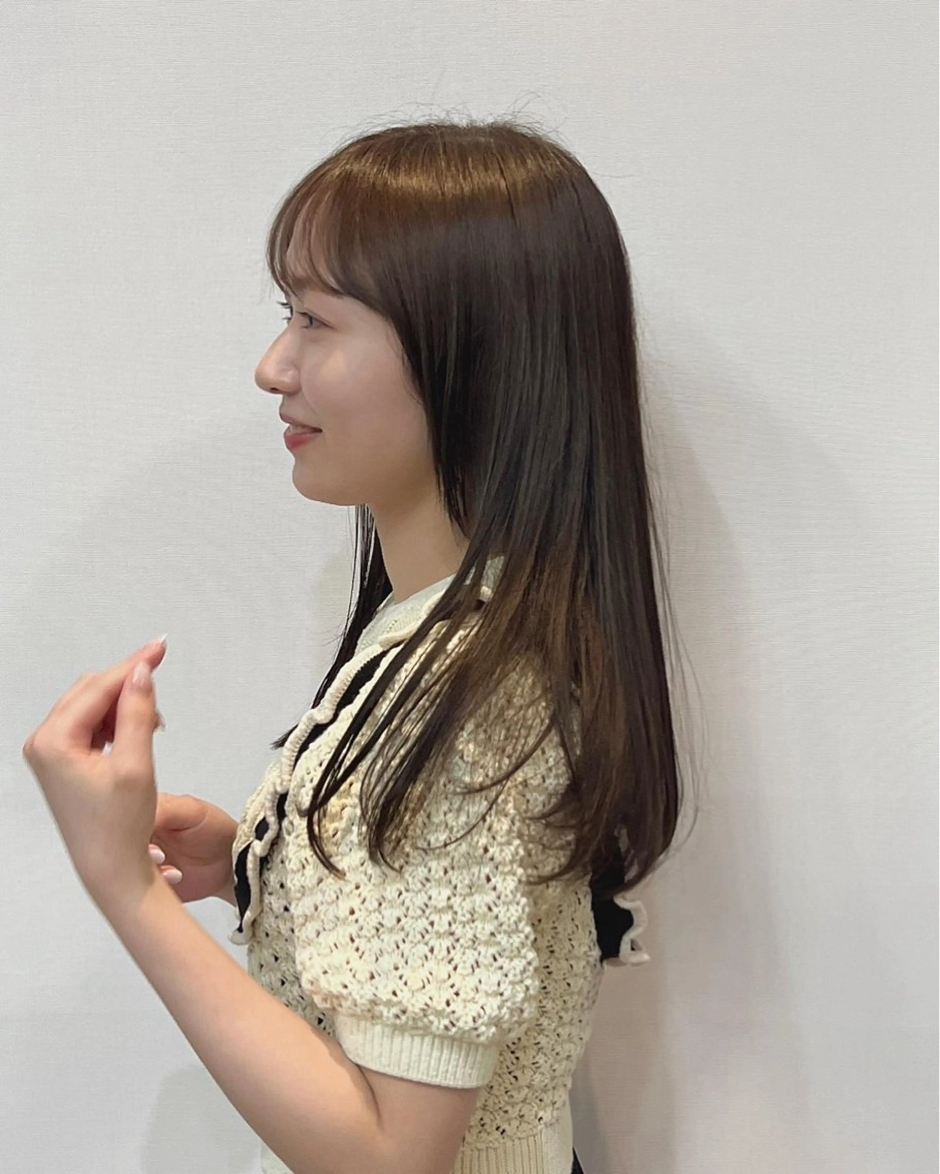 カラー ベージュカラー 透明感カラー 透明感/血色カラー/ 似合せレイヤー/ゆいのヘアスタイル