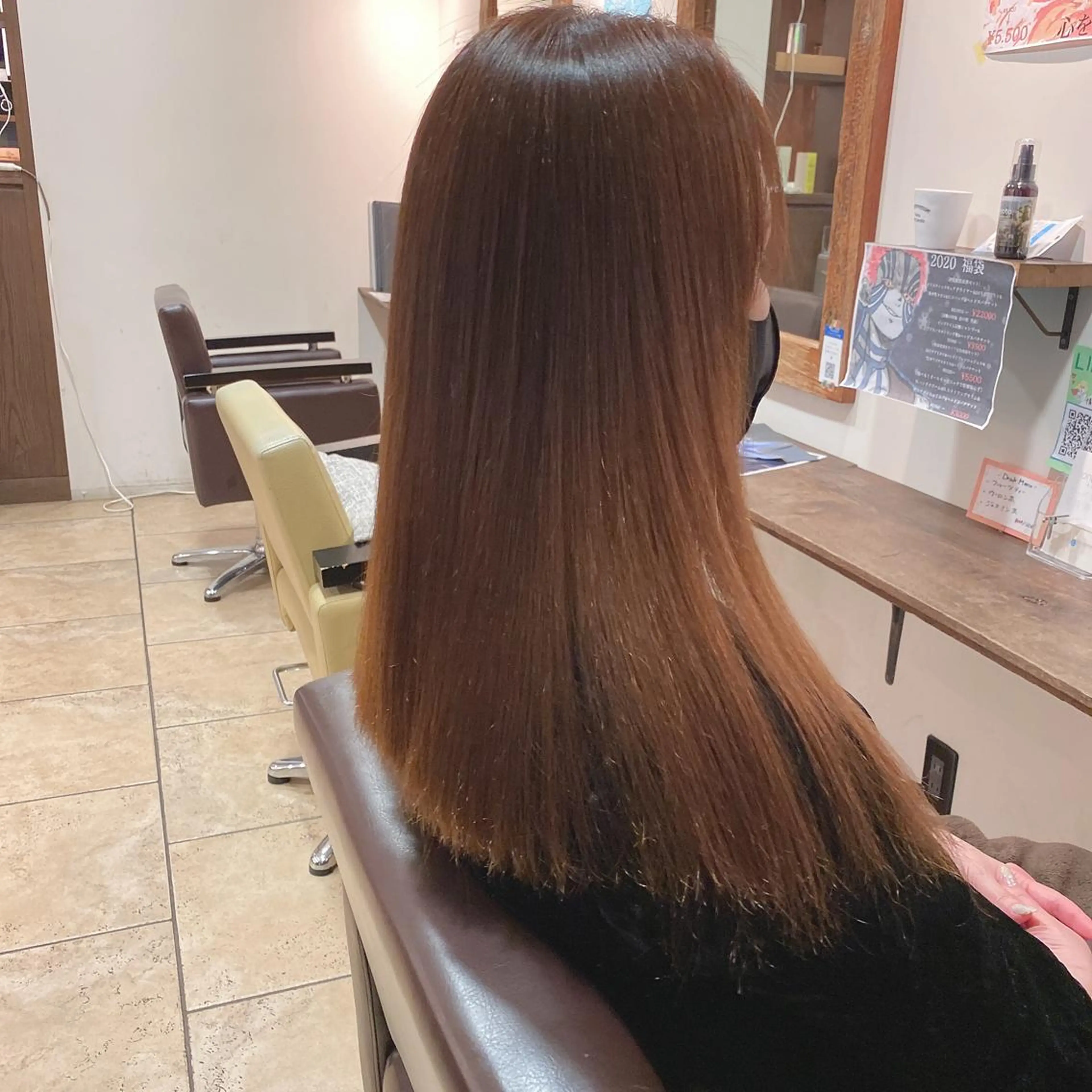 セミロング 酸性ストレート 髪質改善・縮毛矯正/ 下村陽平のヘアスタイル