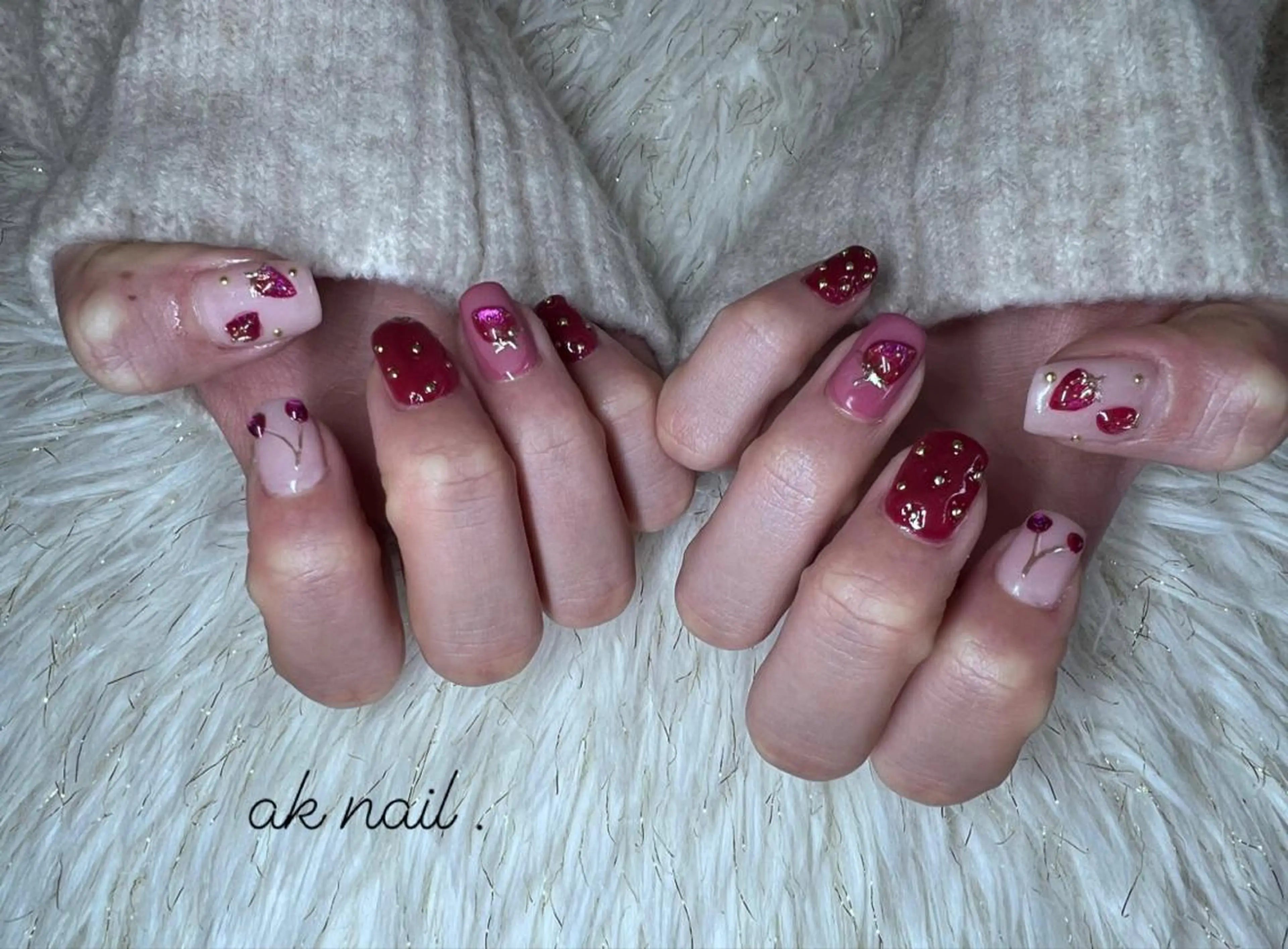 ショート ネイル ak nail .のネイルデザイン