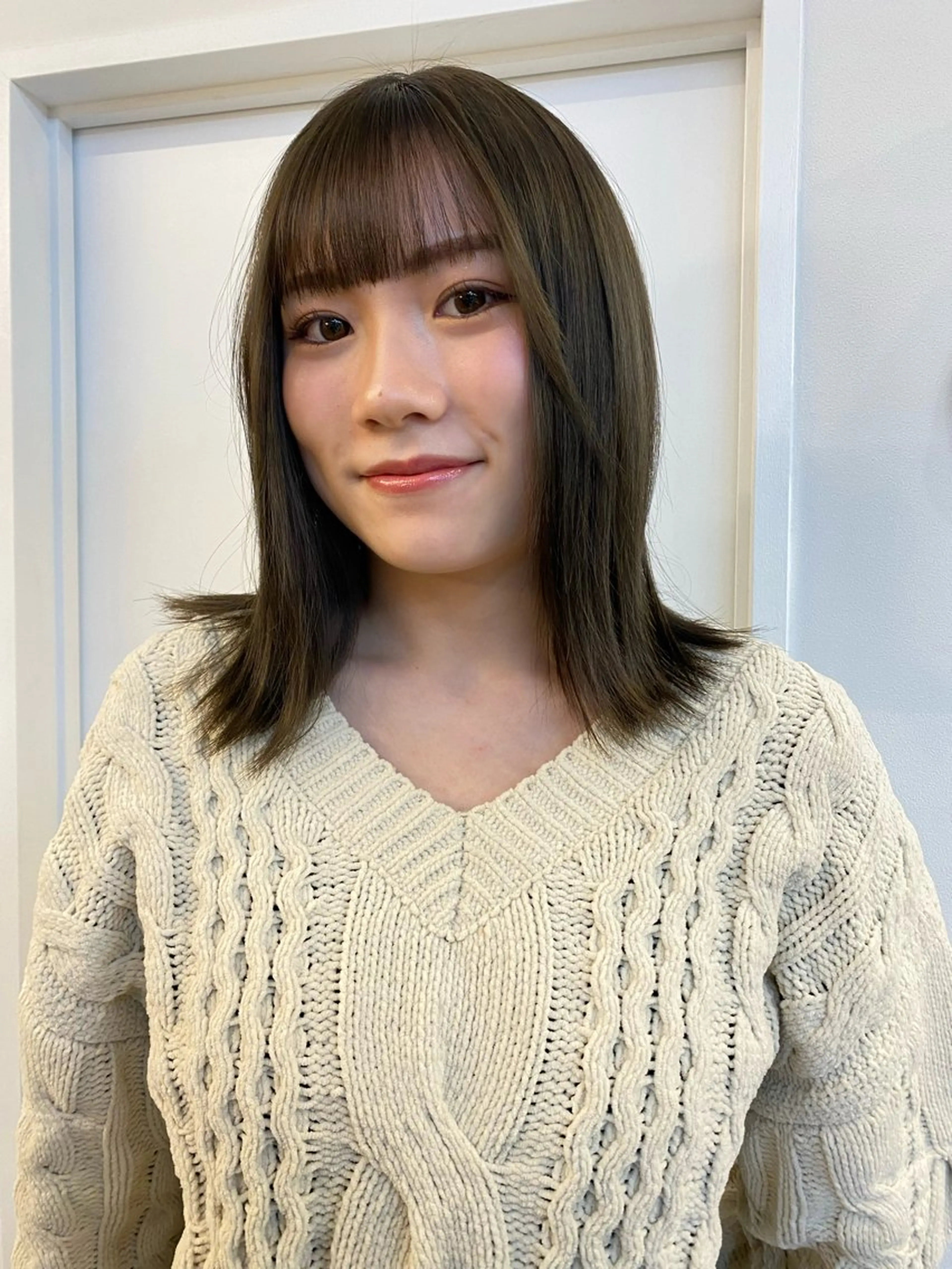 ミディアム カラー hair design chouchou所属・ichika/福岡 /透明感カラー🤎のヘアスタイル