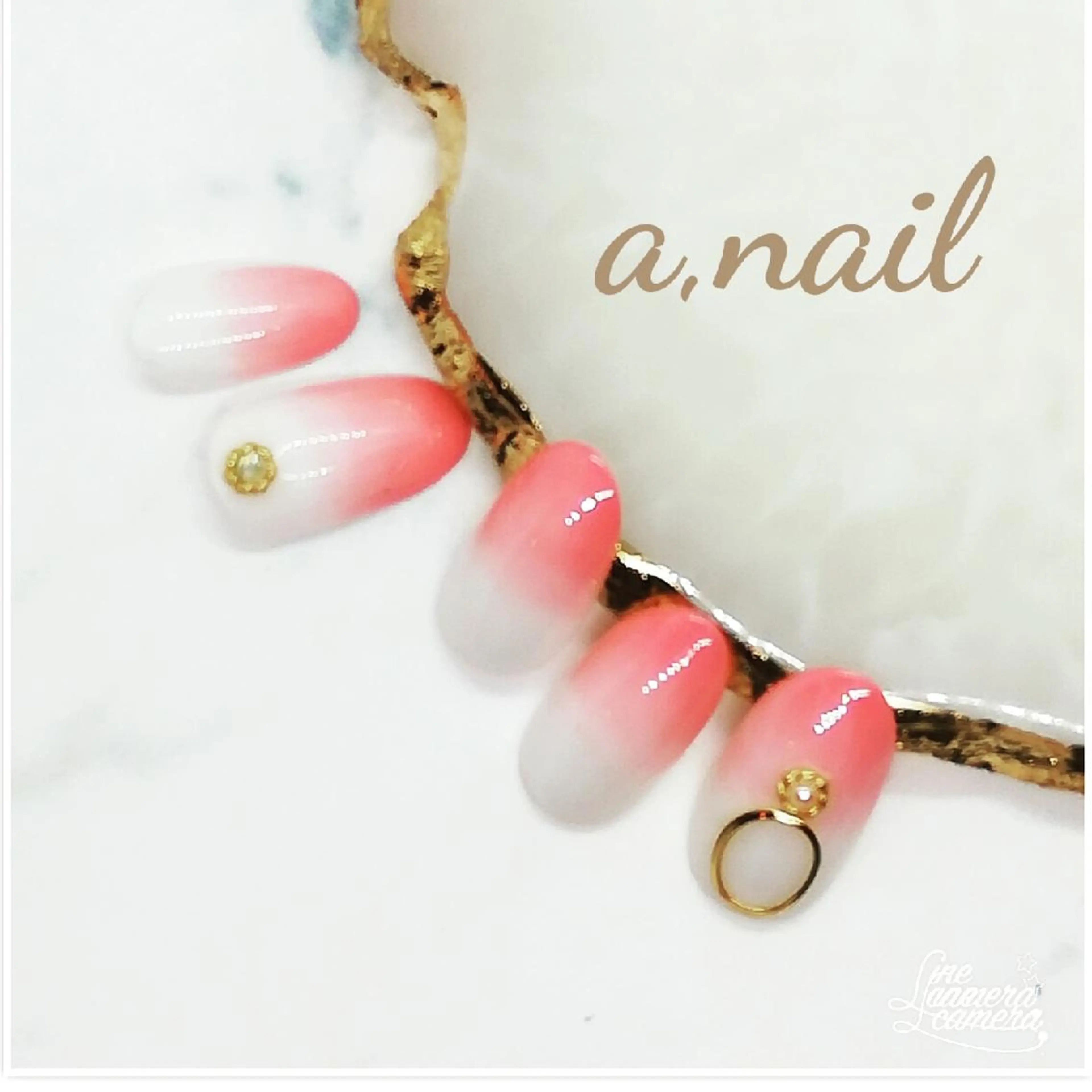 ネイル ストーンネイル ハンドネイル ネイルサロン エーネイルのネイルデザイン