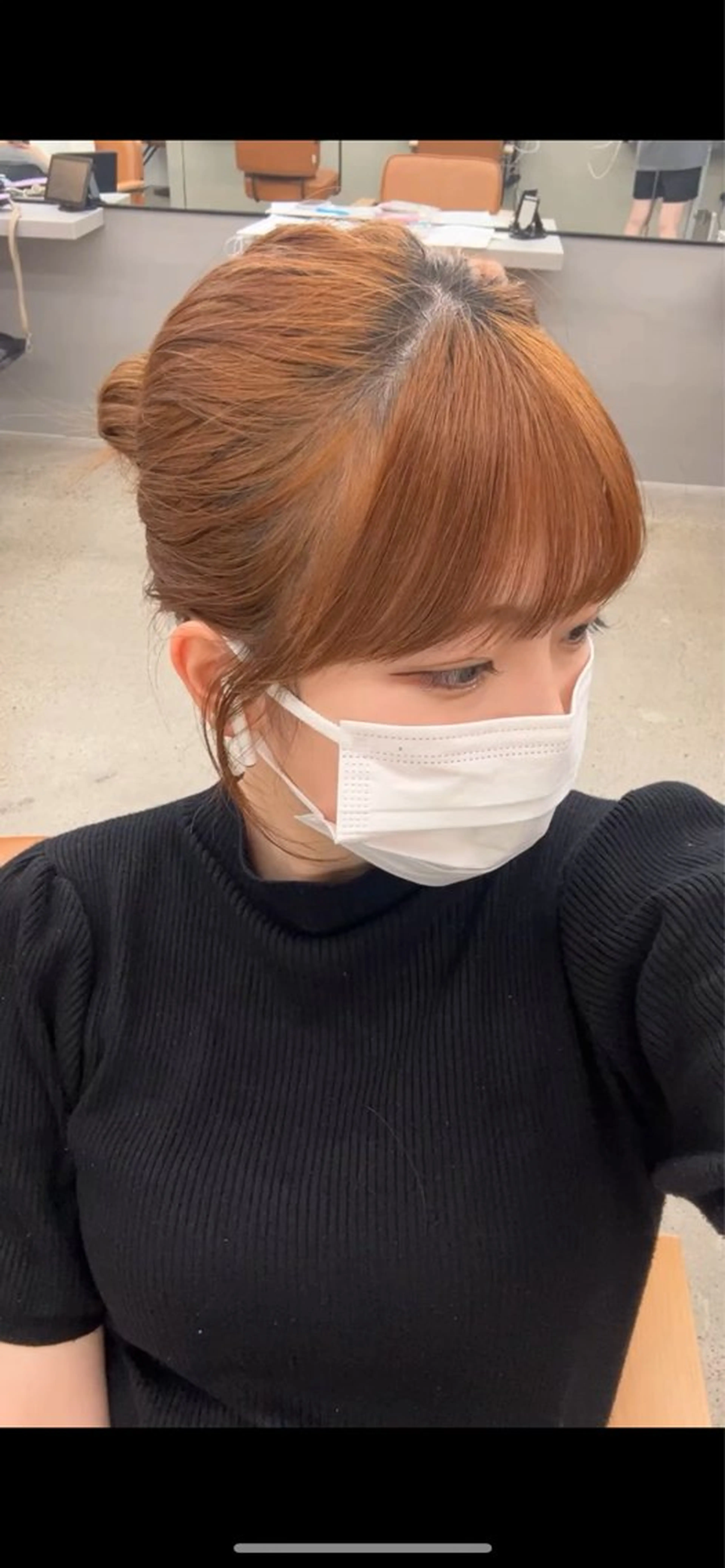 カラー ブラウンカラー オレンジ オレンジブラウン Wカラー/レイヤー /ボブ/otohaのヘアスタイル