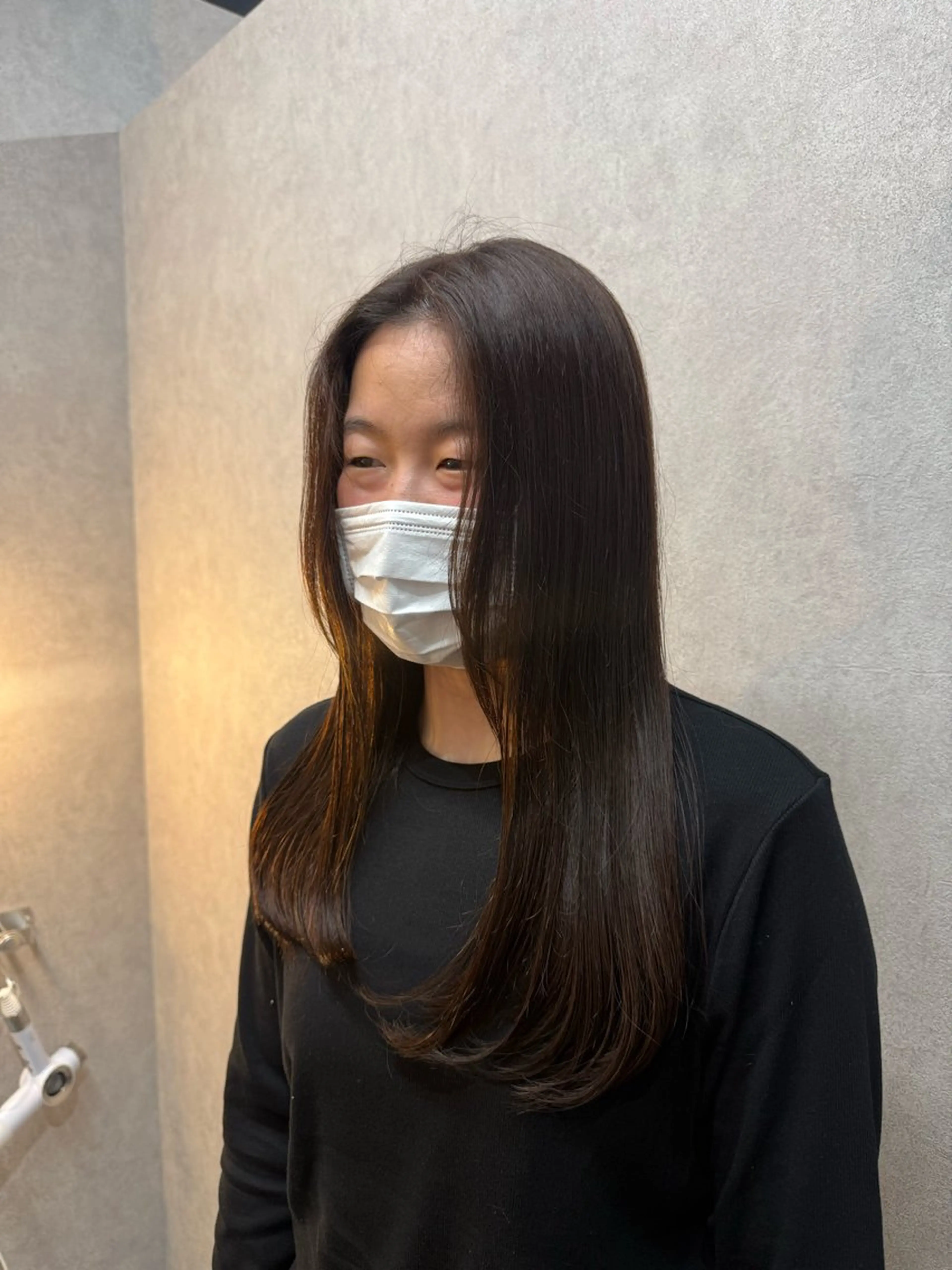 ロング ヘアカラー qpulaあいみ 透明感カラーのヘアスタイル