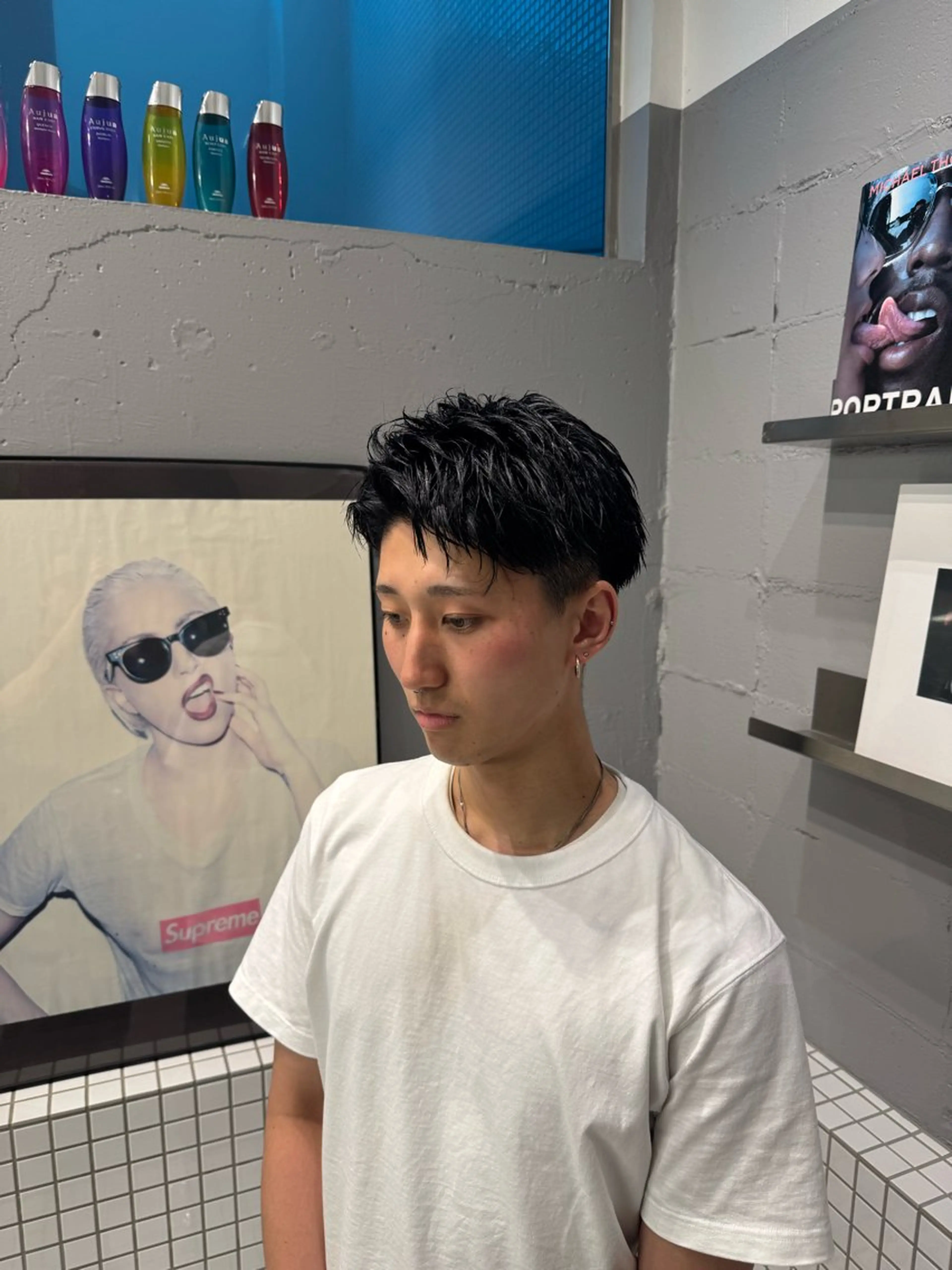 ショート ヘアカラー ✂️メンズ王💈 SHUJI✂️のヘアスタイル