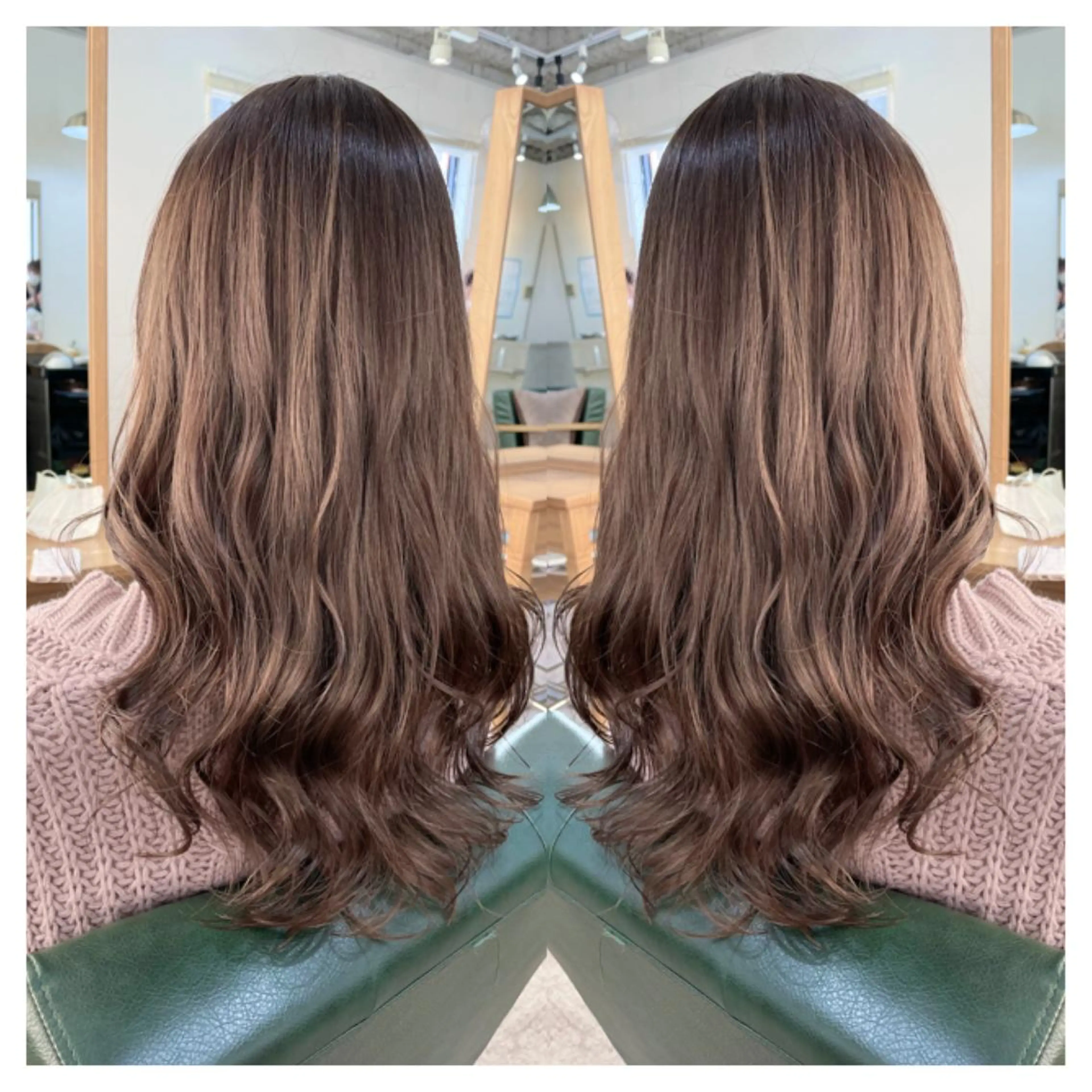 ロング カラー カット 村山 茉衣のヘアスタイル