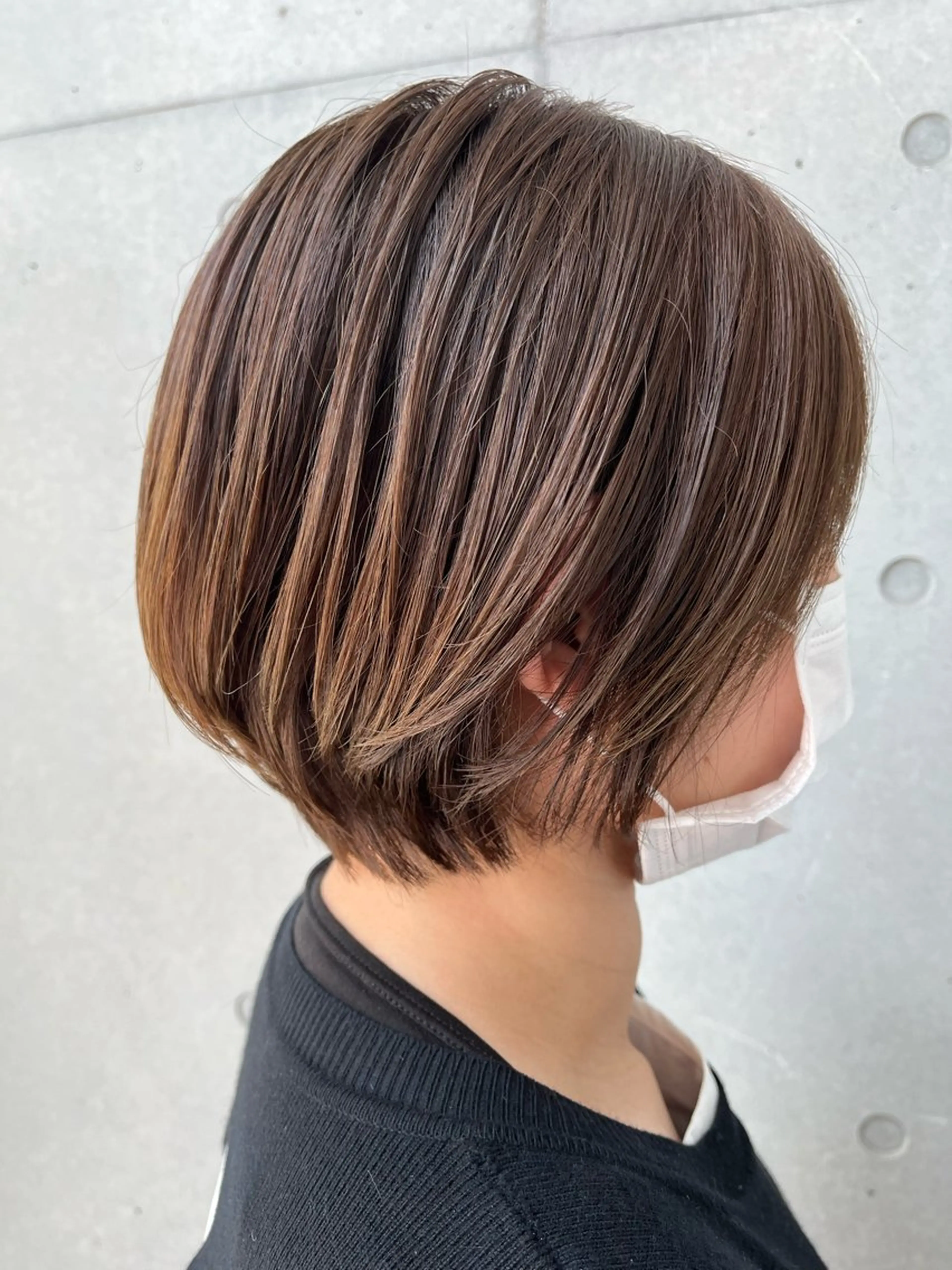 ショート ショートヘア カット Asti blanche所属・ブリーチなしWカラー /地毛風/小林凪沙のヘアスタイル
