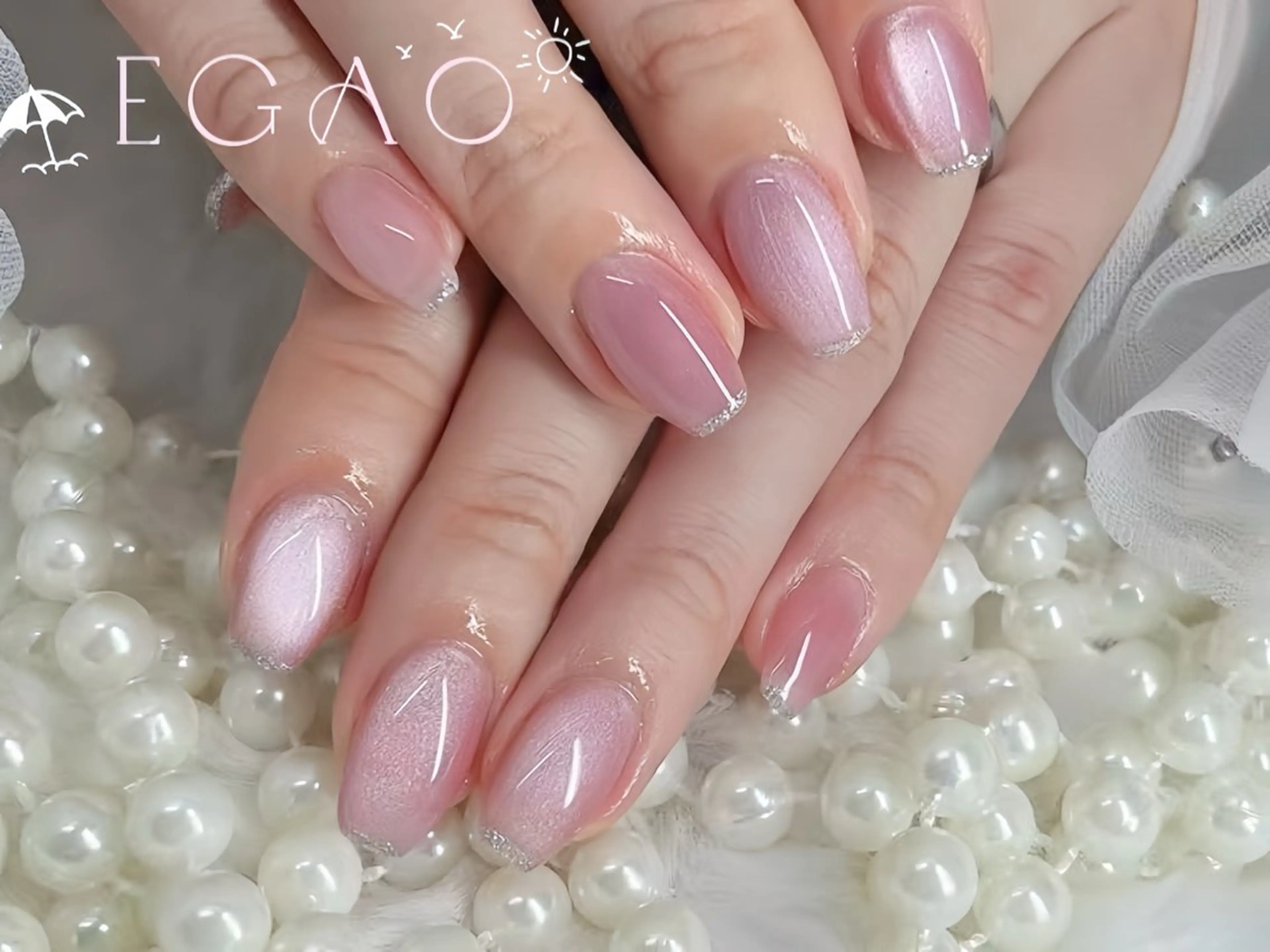 ネイル アートネイル フットネイル フレンチネイル ジェルネイル グラデーション ハンドネイル Egao Nail錦糸町店のネイルデザイン