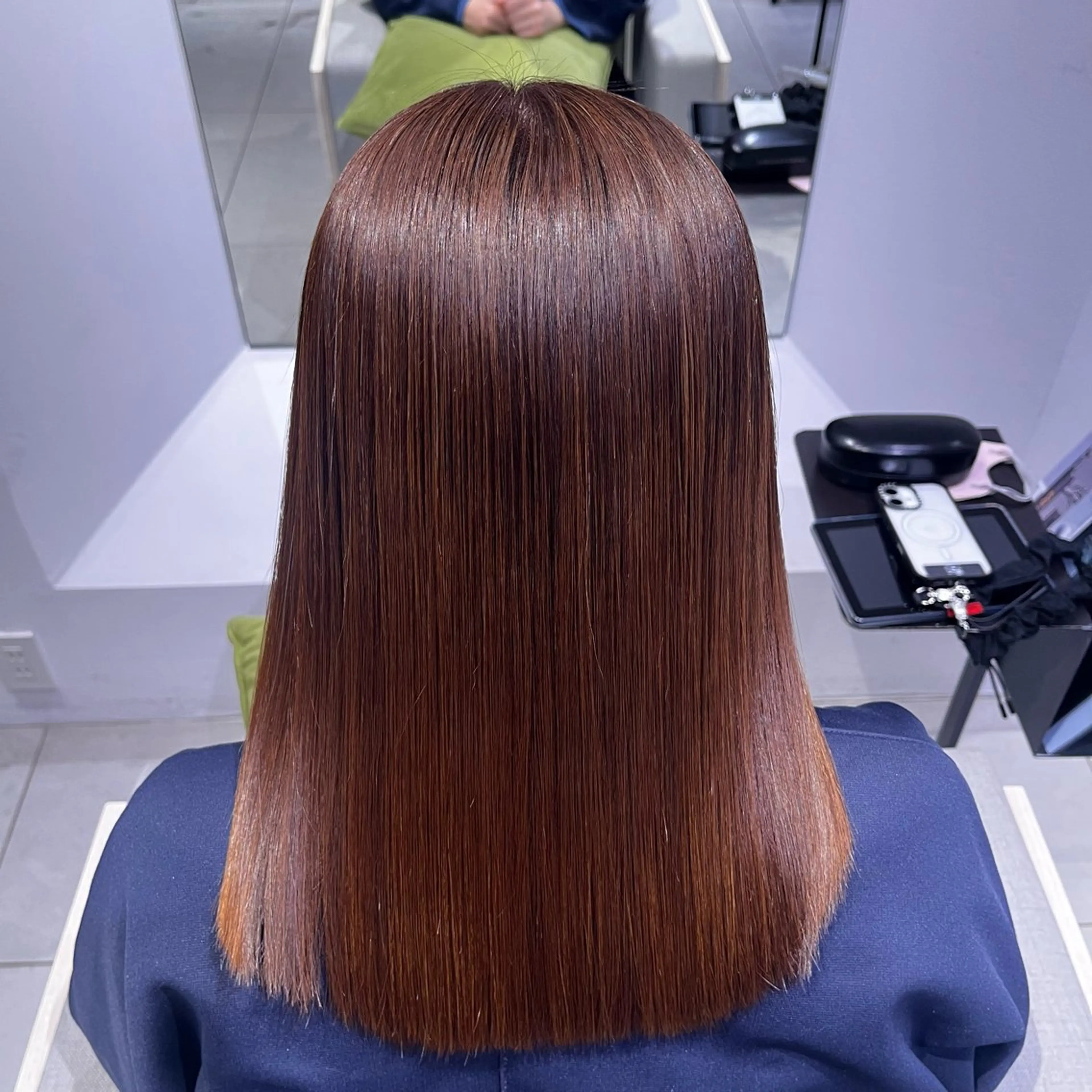 ミディアム カラー ヘアカラー トリートメント ヘッドスパ stair：case 💟川部　陽子💟のヘアスタイル
