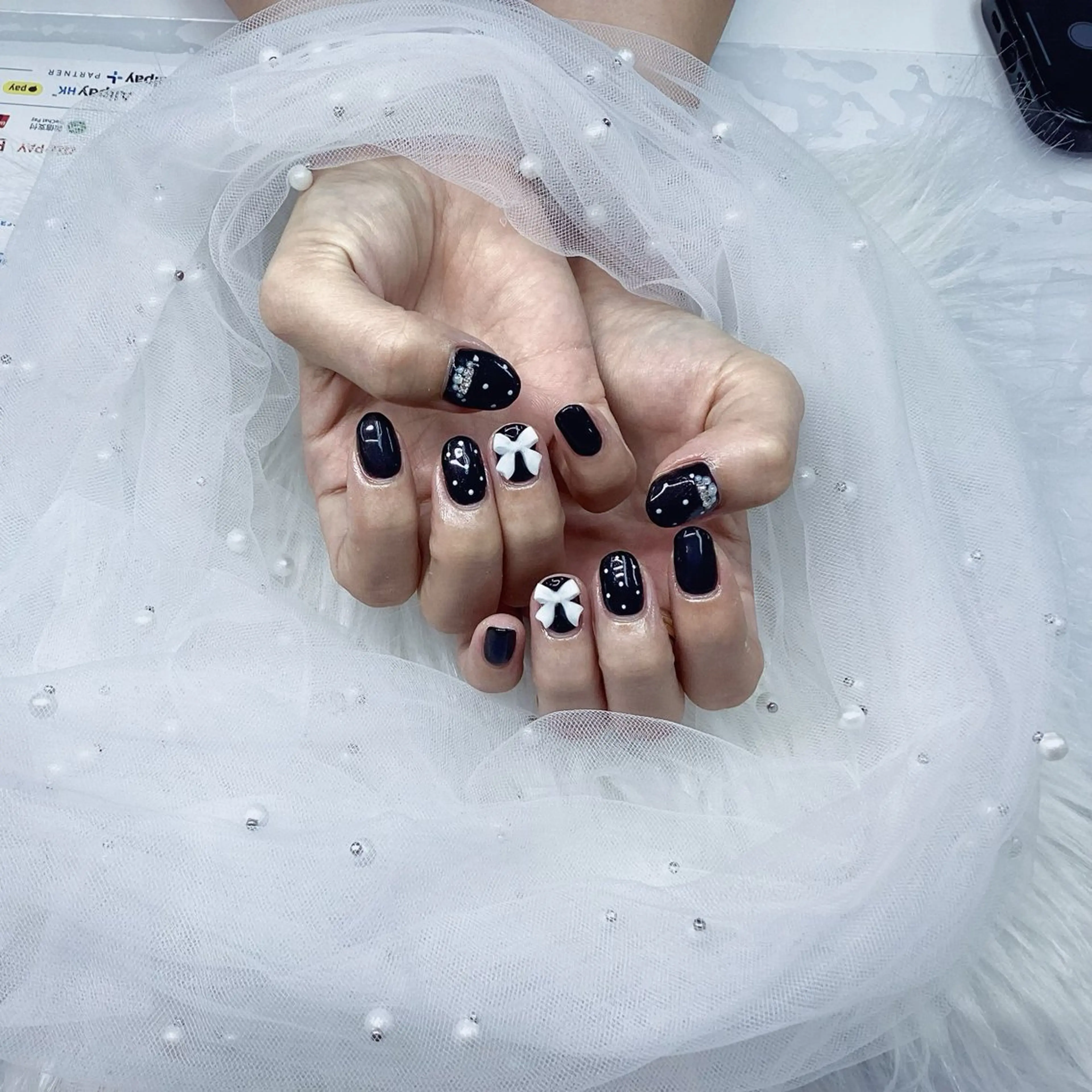 ネイル パーツ全部¥110 サロンミミのネイルデザイン