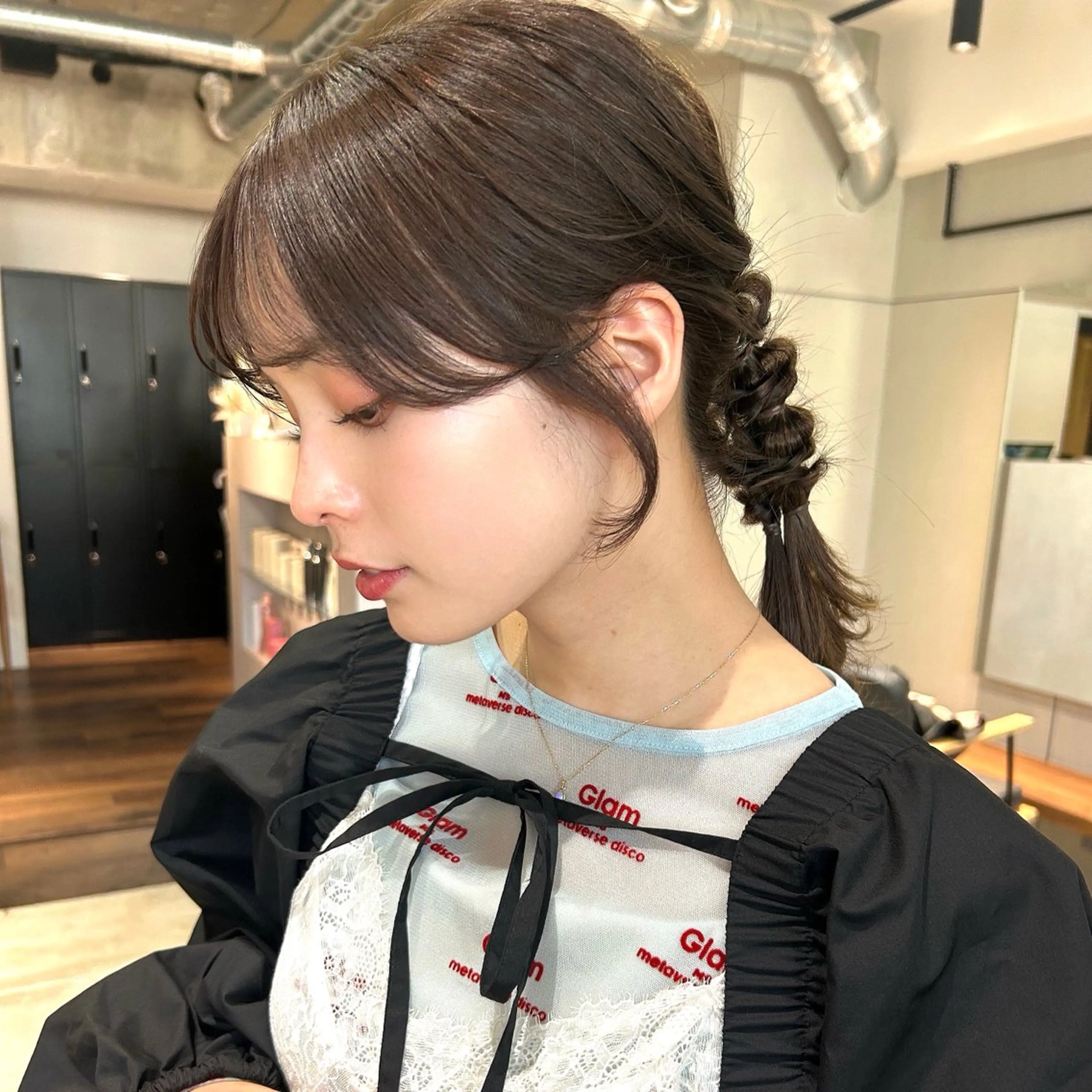 ミディアム ヘアセット ヘアセット/透明感 カラー/MIHO♡のヘアスタイル