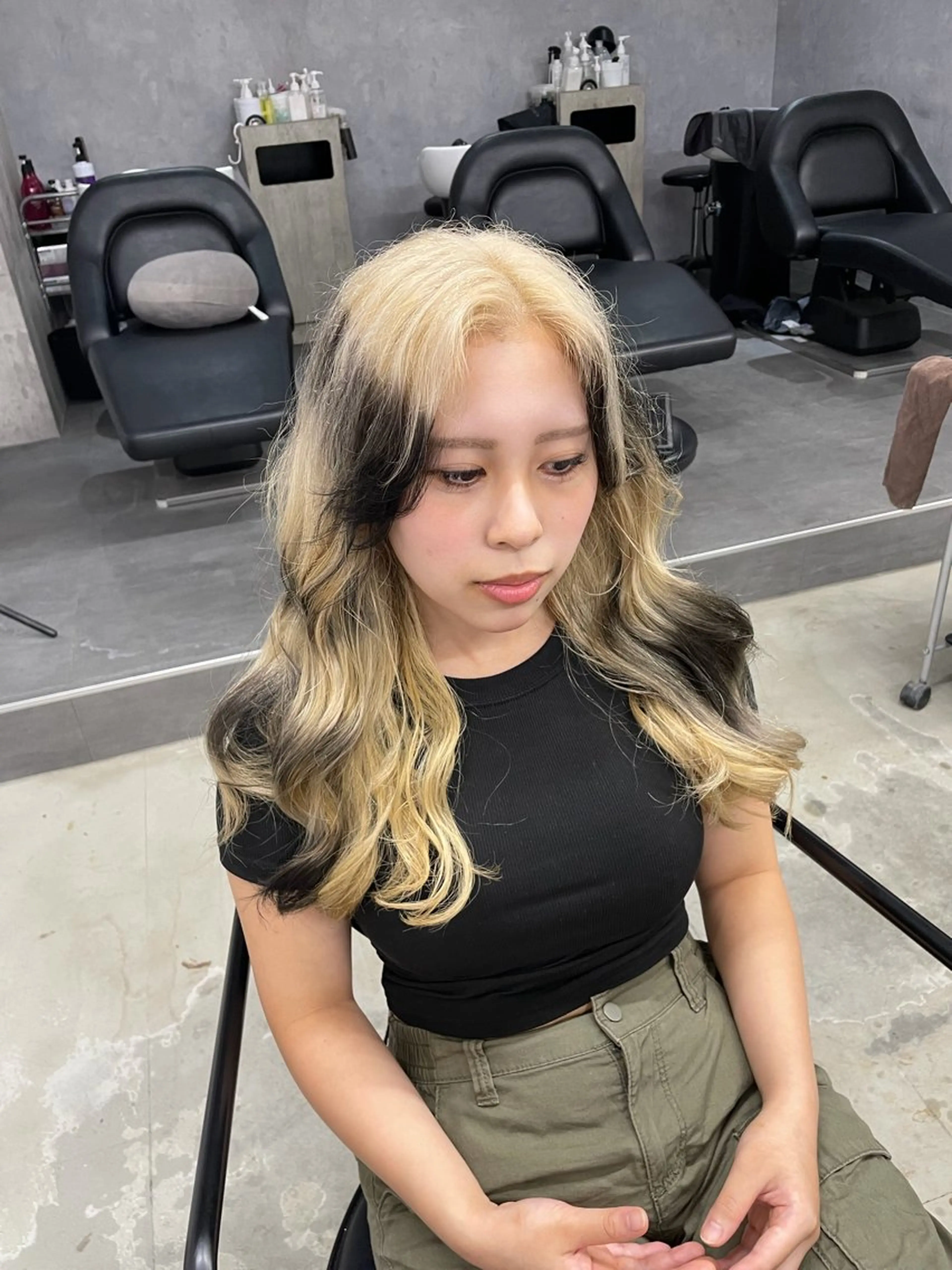 ロング カラー デザインカラー LUXBE LUCE 愁のヘアスタイル