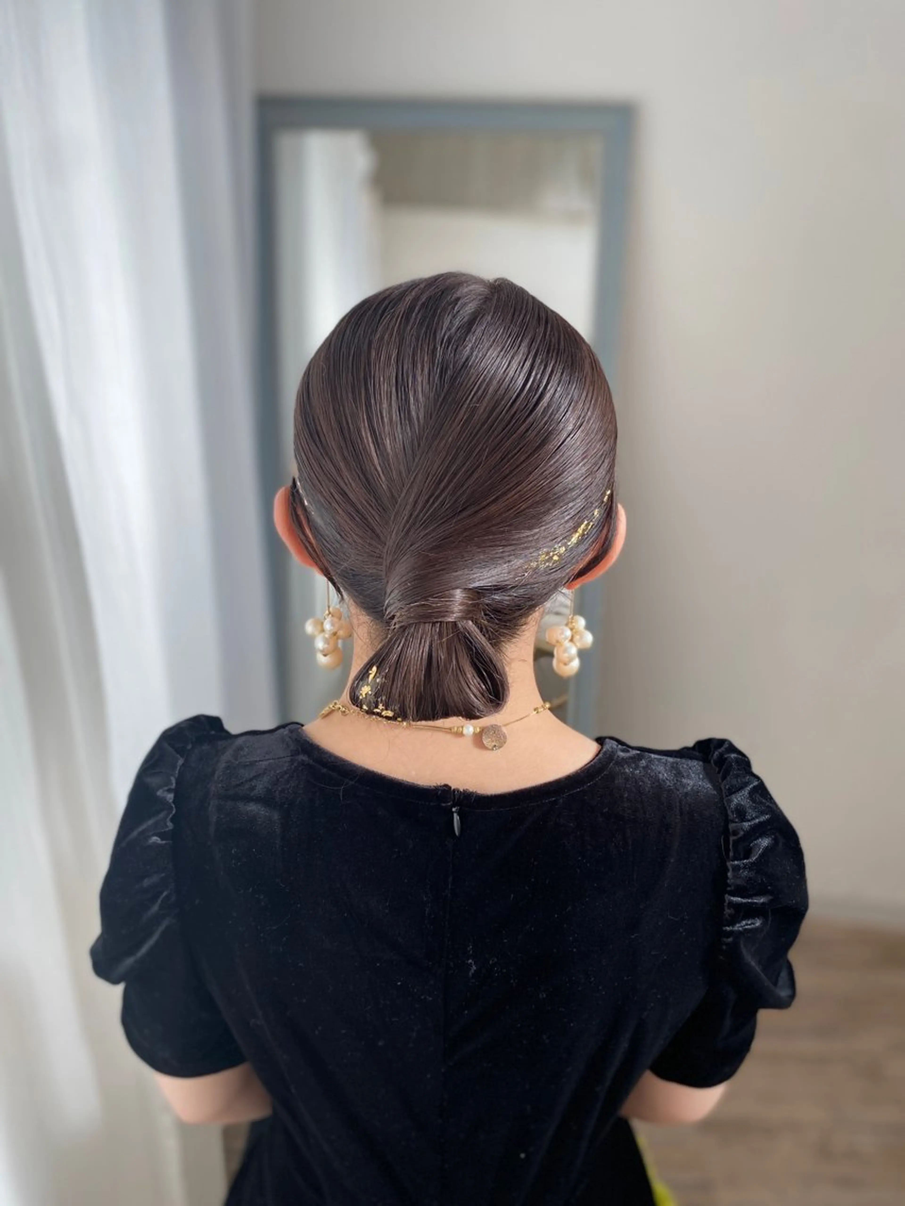 セミロング ヘアアレンジ 安住 千明のマツエク・マツパデザイン