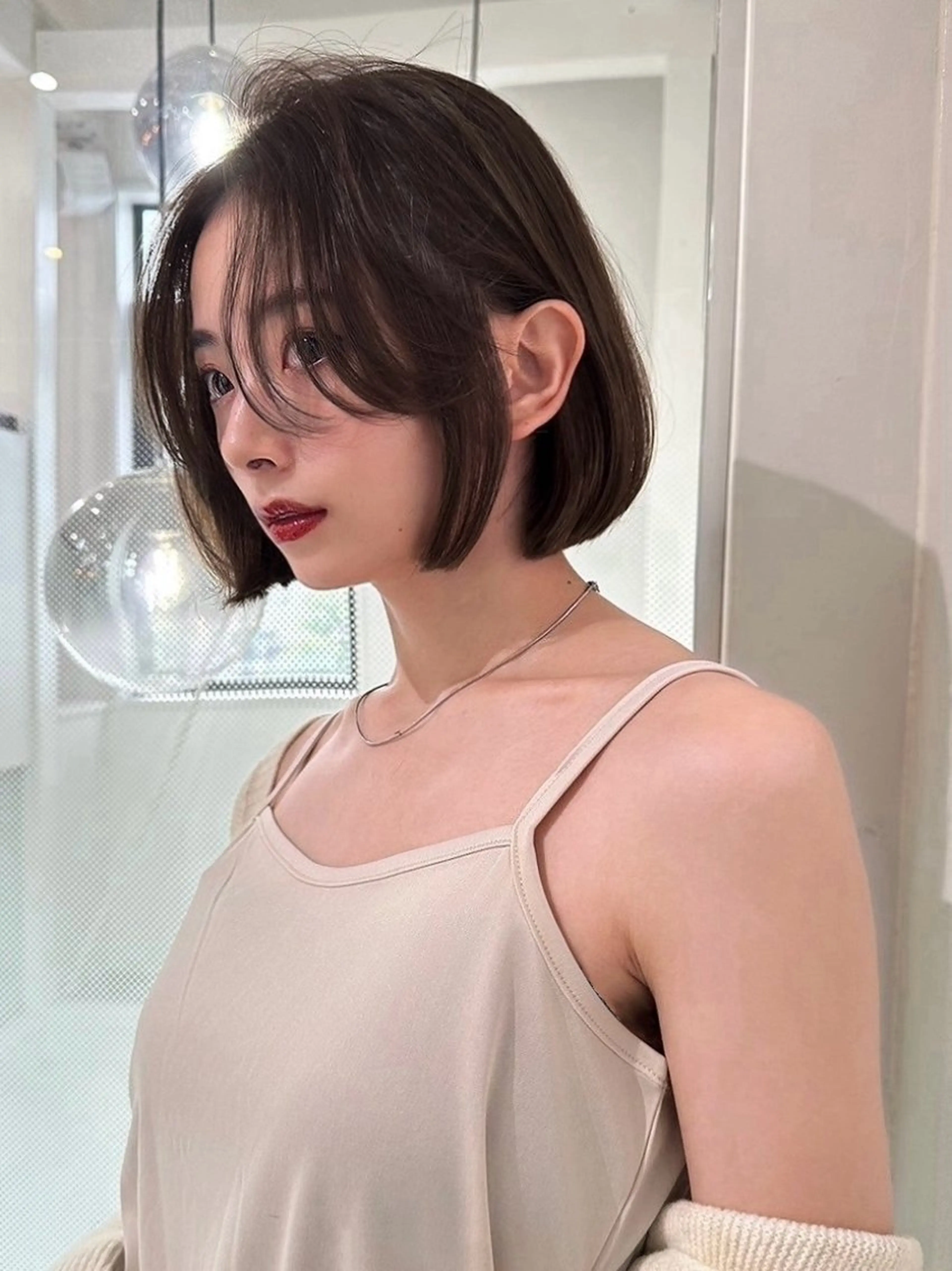 ショート カット ヘアカラー トリートメント 縮毛矯正　髪質改善 韓国風レイヤー　吉田のヘアスタイル