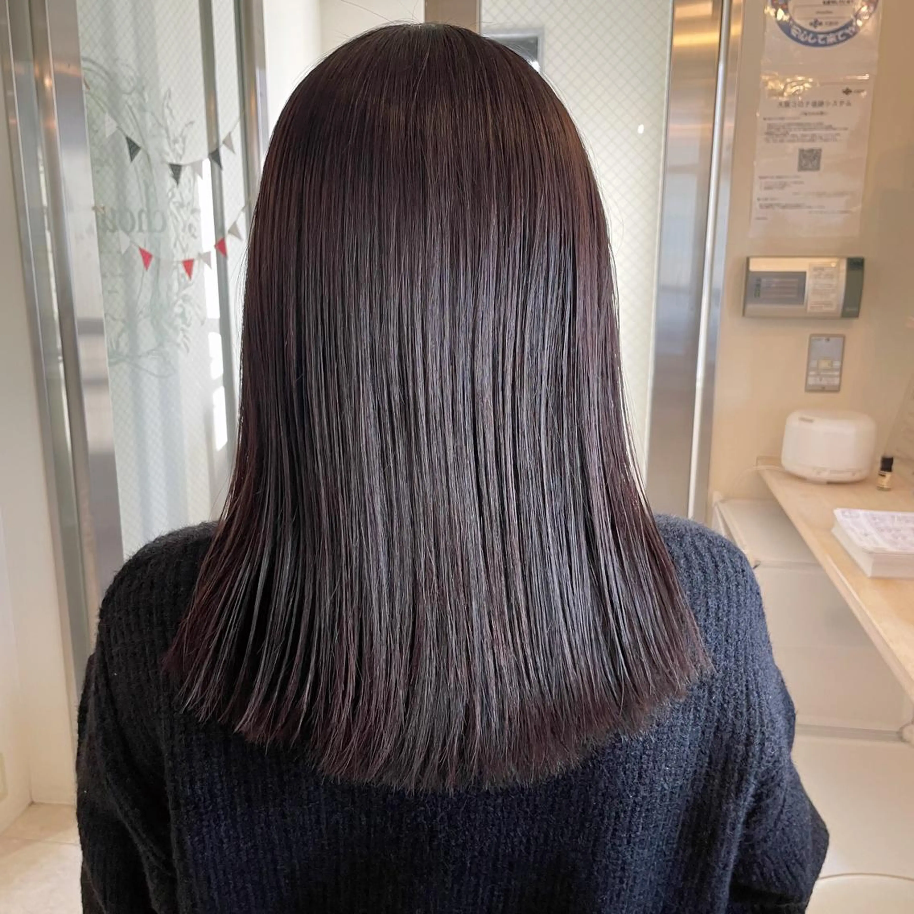 セミロング カラー ボブウルフ／ボブ Satsuki【名駅のヘアスタイル