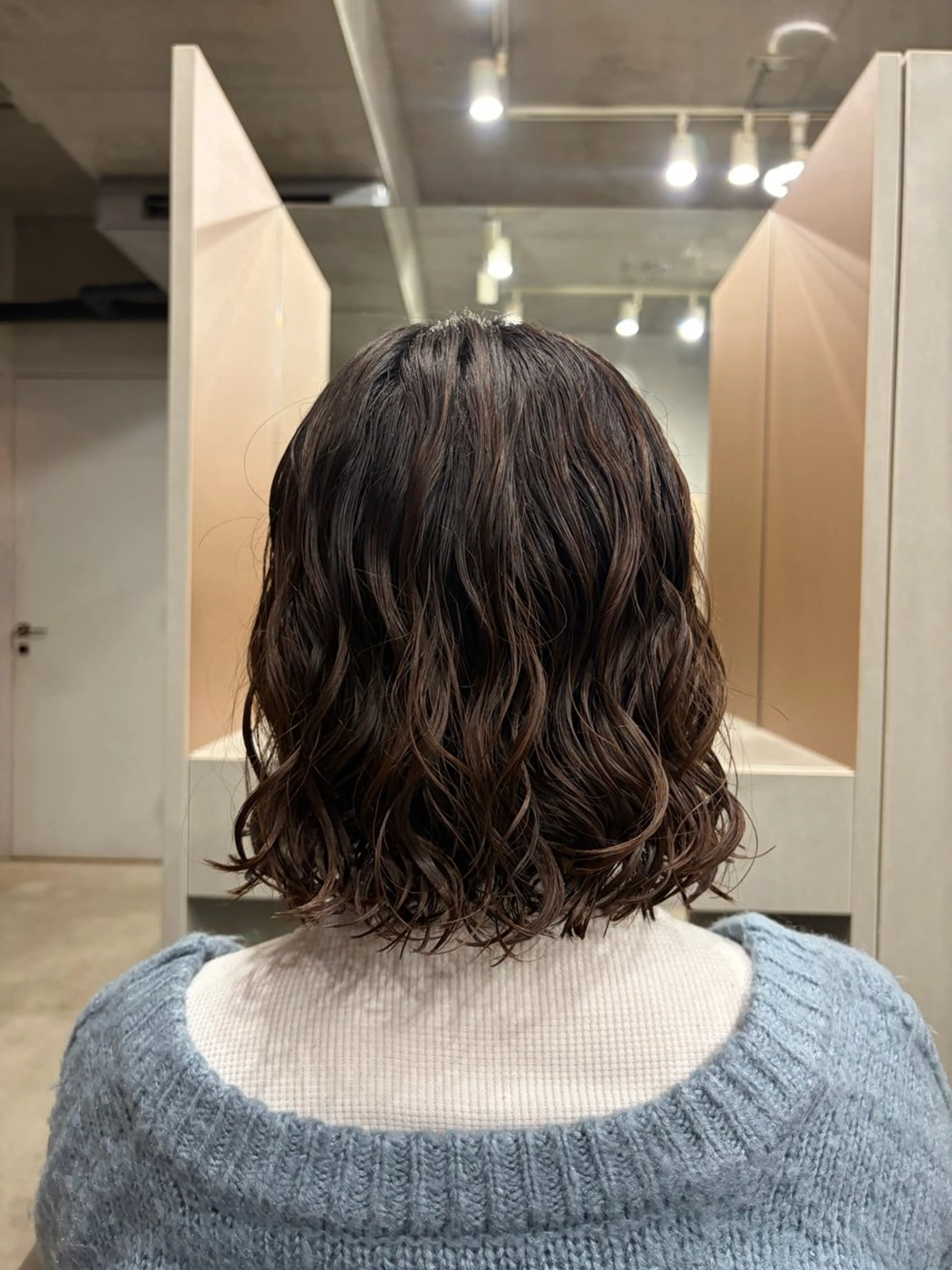 ミディアム パーマ パーマ ロングパーマ/ボブ/ 表参道/aoba🩵のヘアスタイル