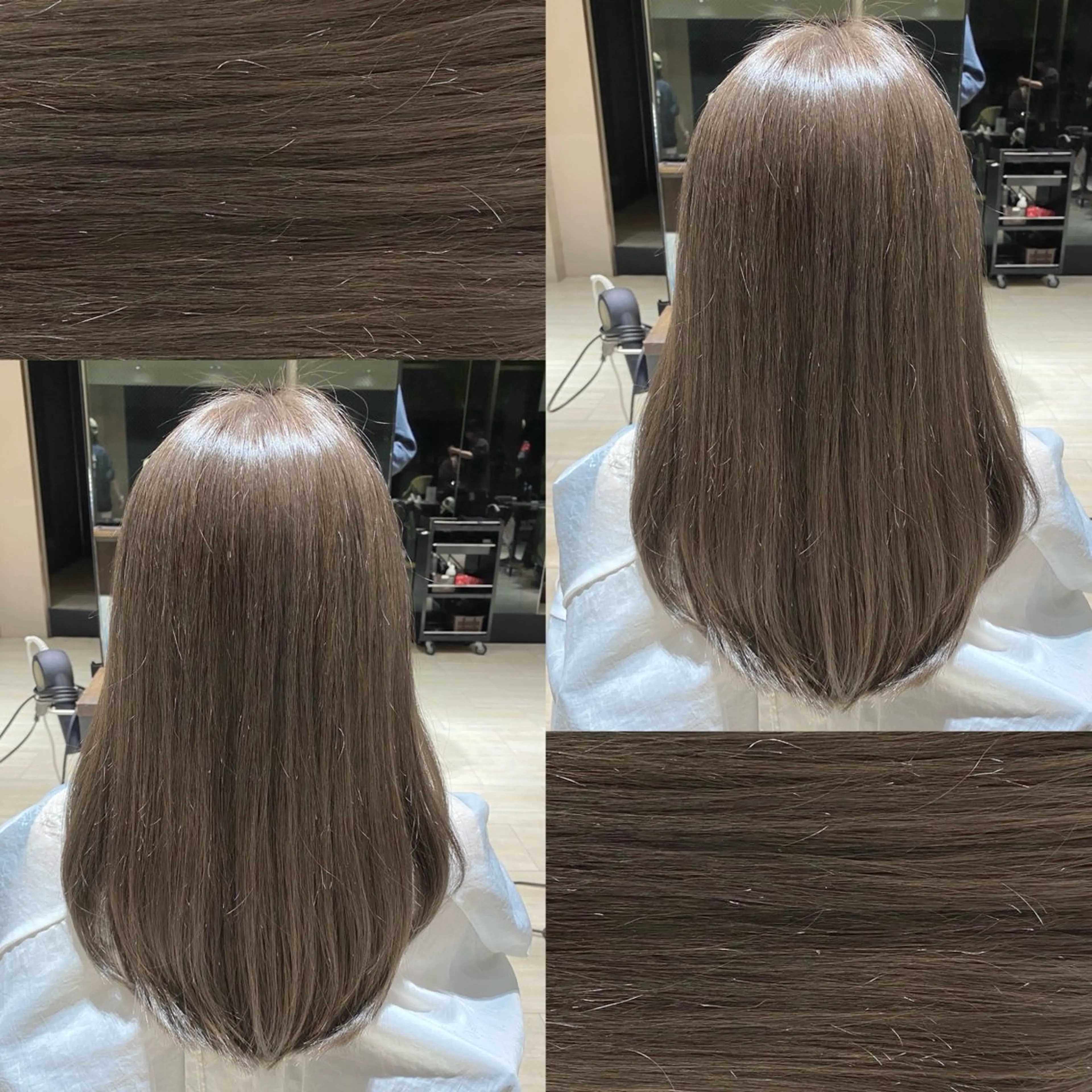 セミロング カラー 透明感カラー グレージュ カット ヘアカラー トリートメント 髙木美緒🌿 レイヤー/アレンジのヘアスタイル