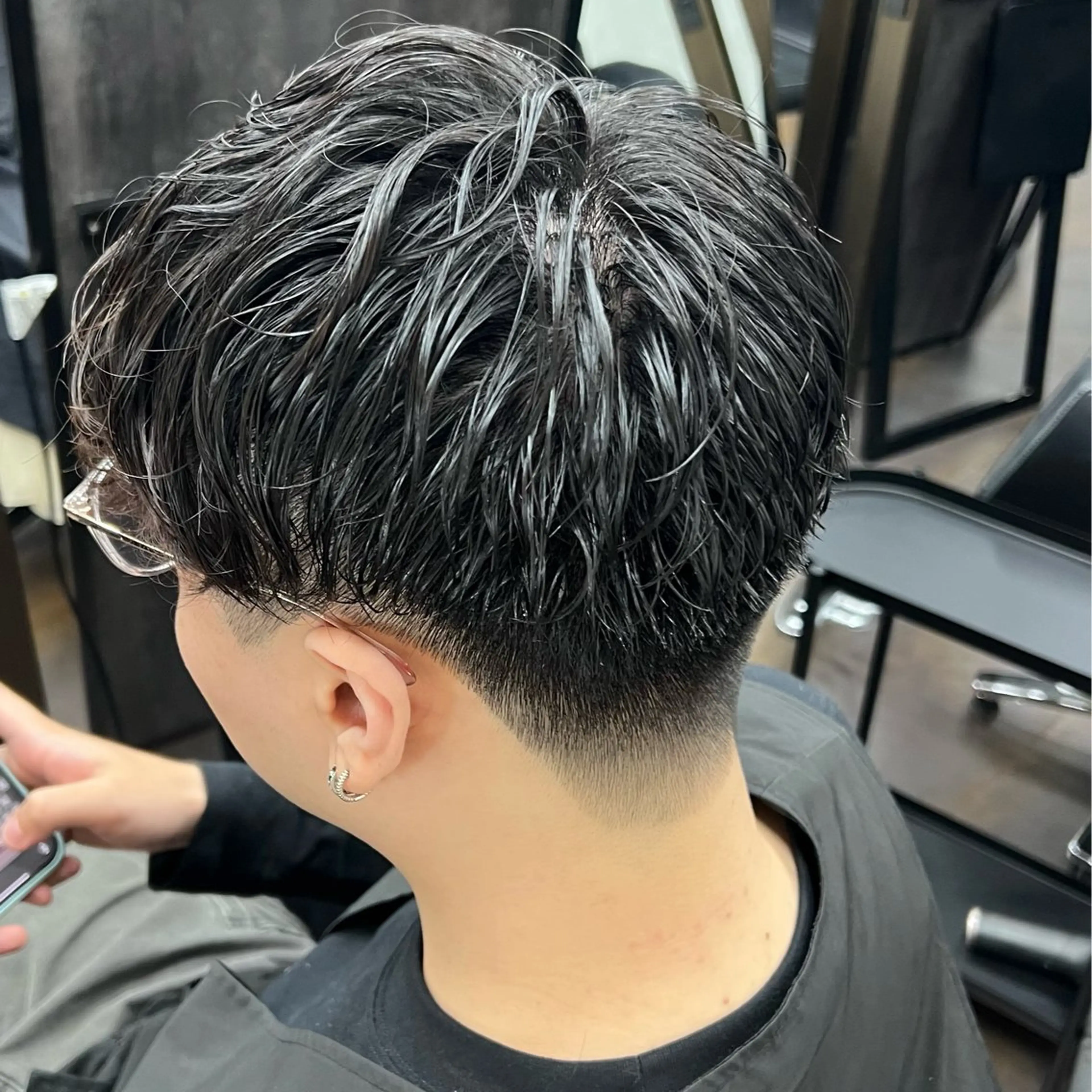 パーマ メンズ 沖山 友津季のヘアスタイル
