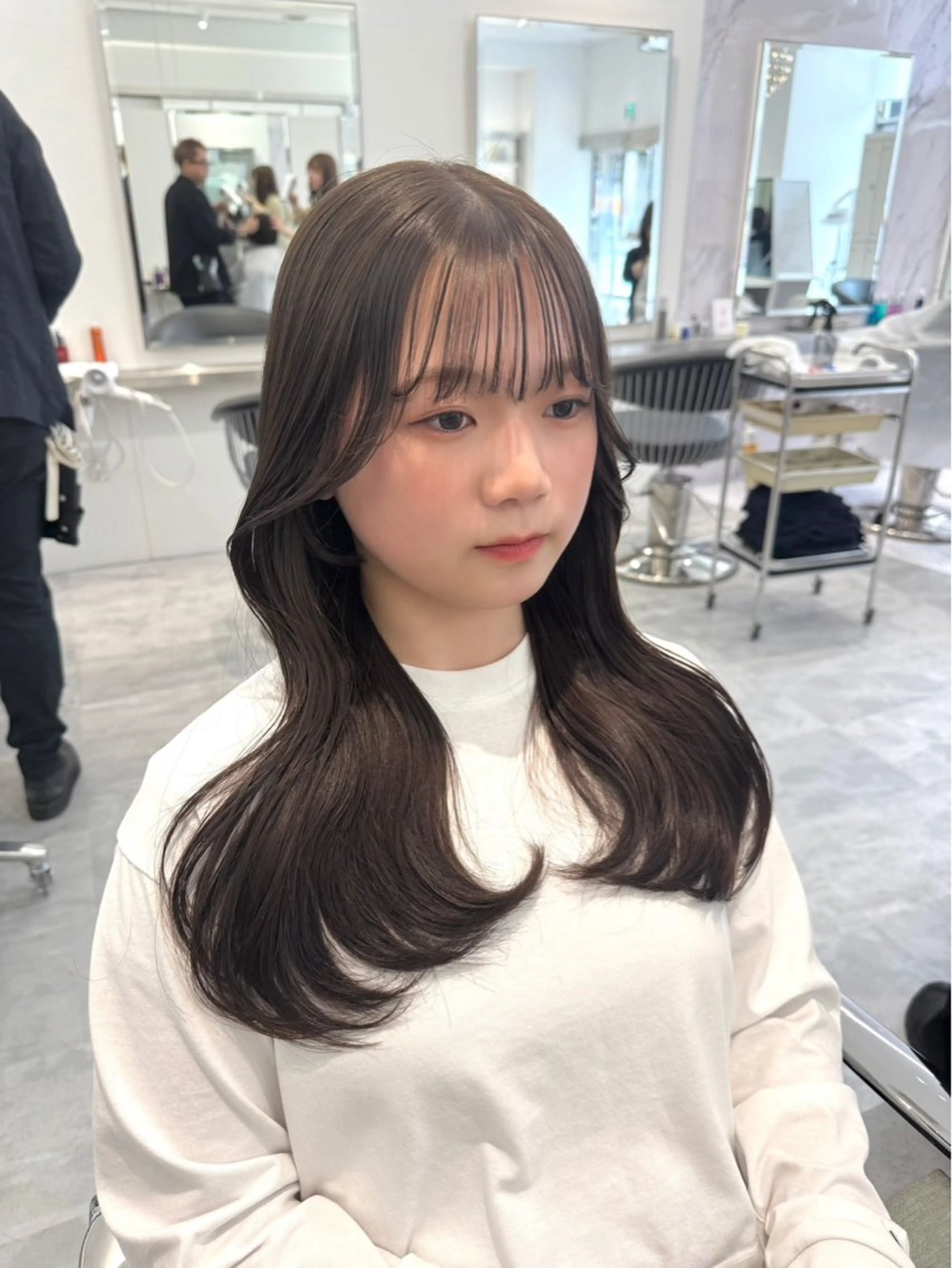 ロング カラー ヘアカラー ParveMix🍀 藤原愛未のヘアスタイル
