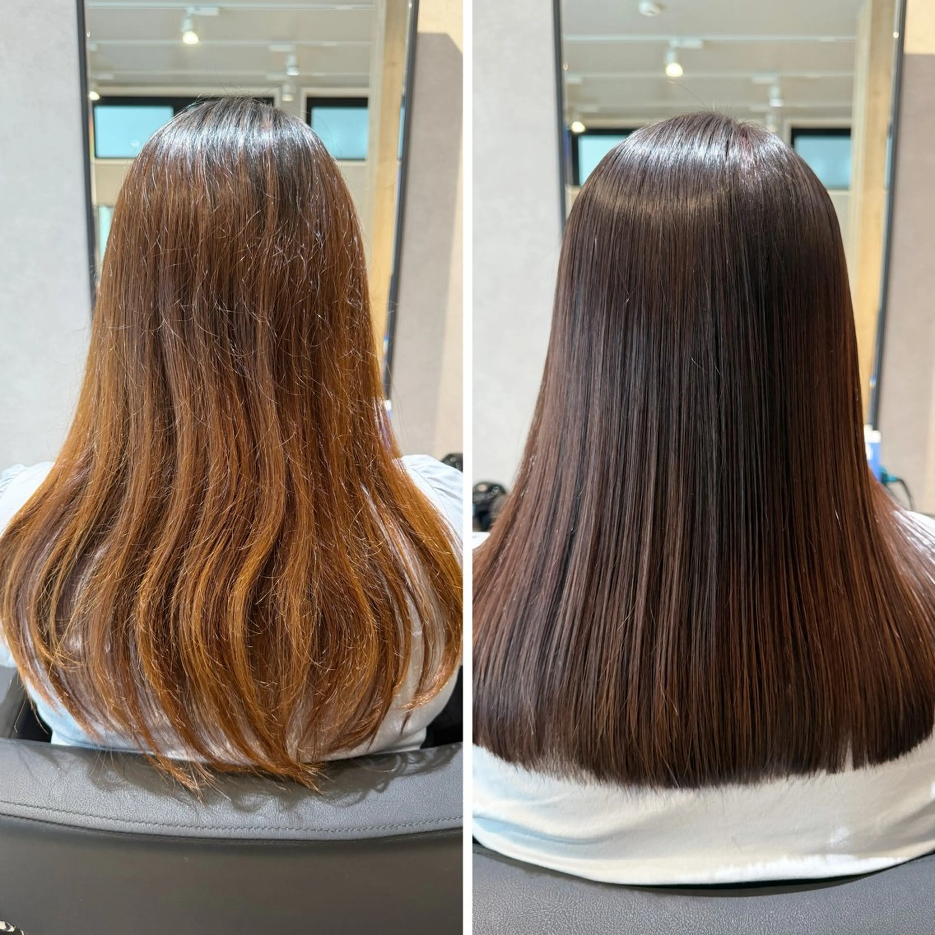 セミロング 髪質改善 縮毛矯正 ao. 南浦和/髪質改善のヘアスタイル