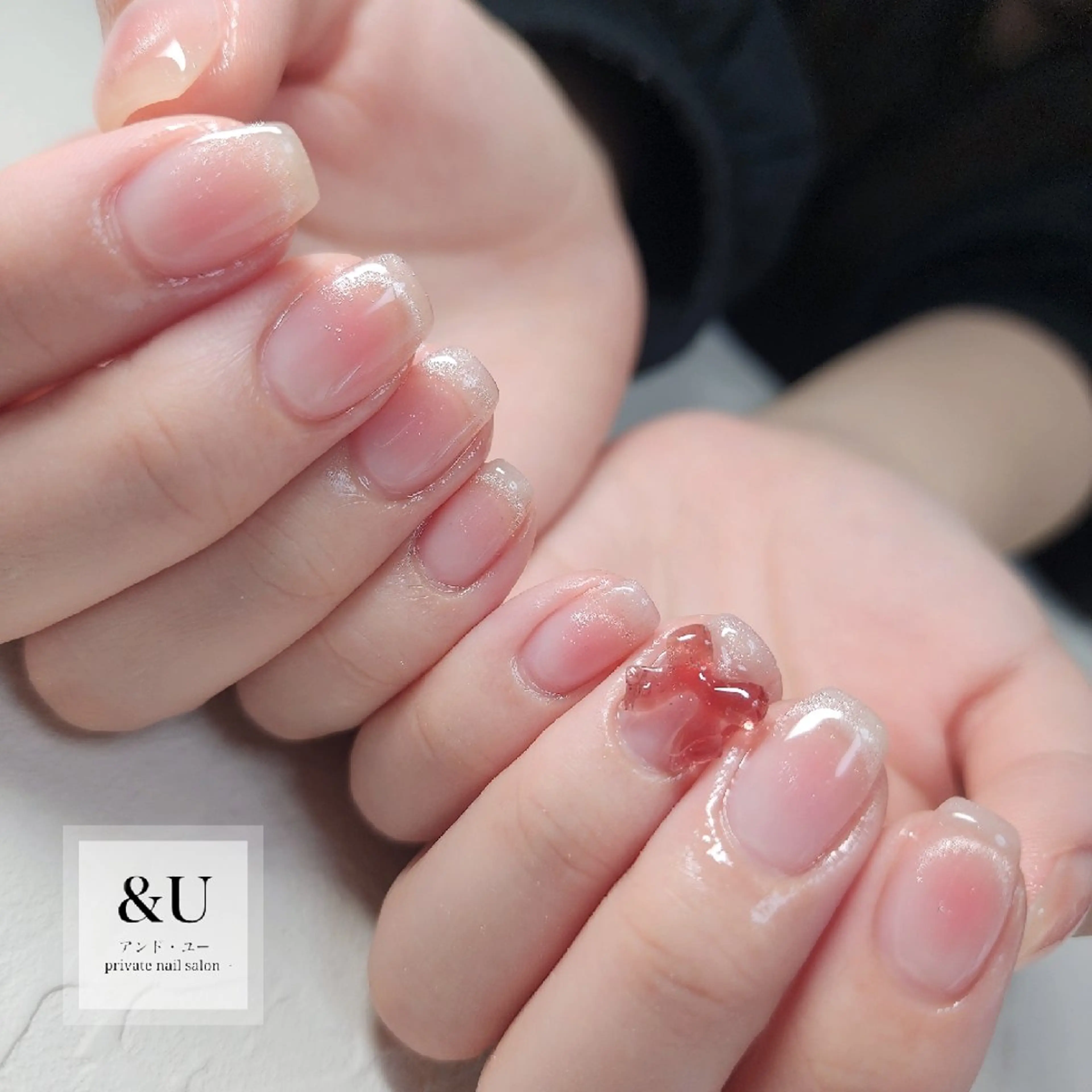 ネイル チークネイル フレンチネイル マグネットネイル マグネットフレンチ ＆Ｕ (アンド・ユー)のネイルデザイン