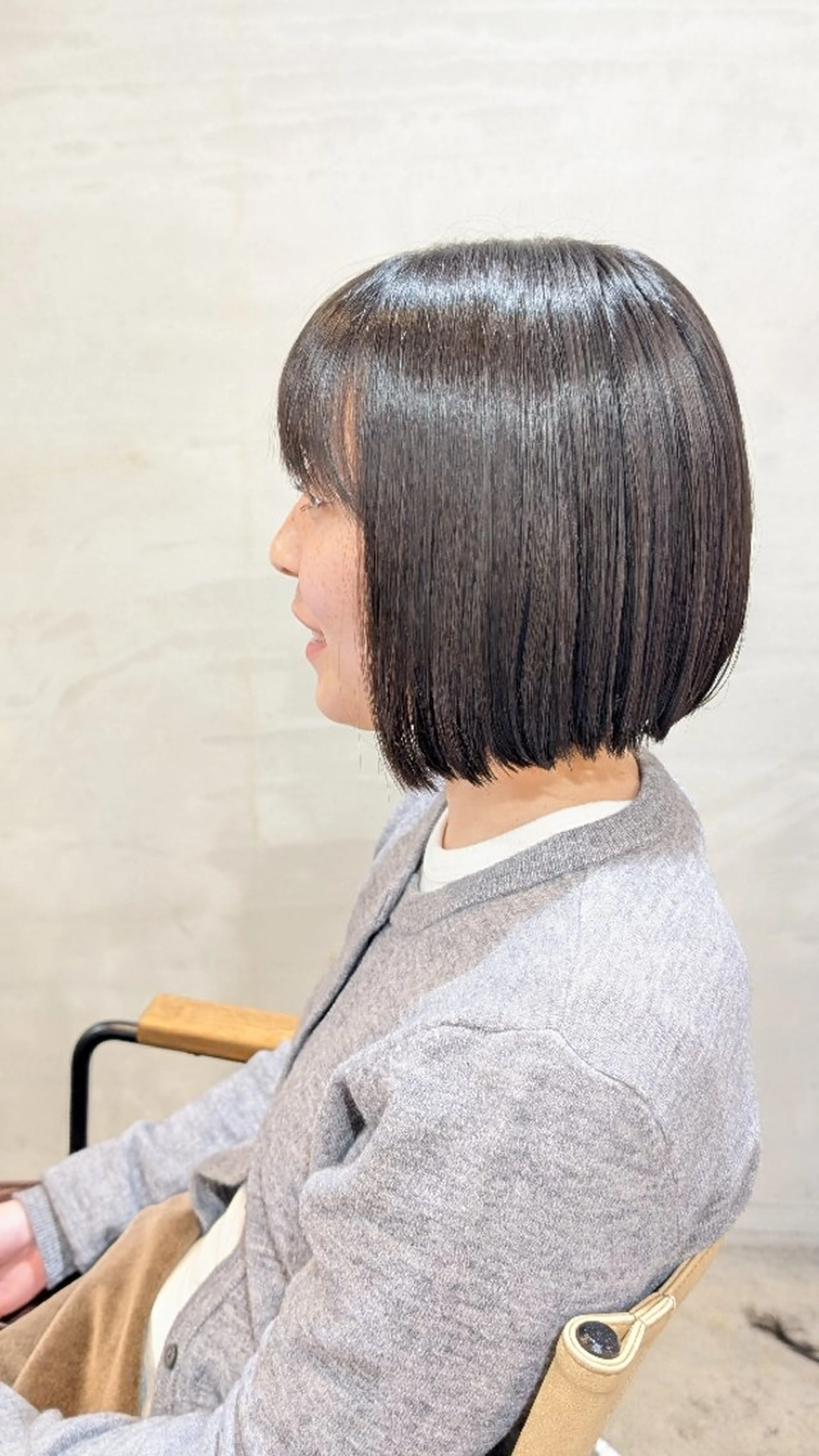 ショート 切りっぱなしボブ ボブ 【女性限定】 しおりのヘアスタイル