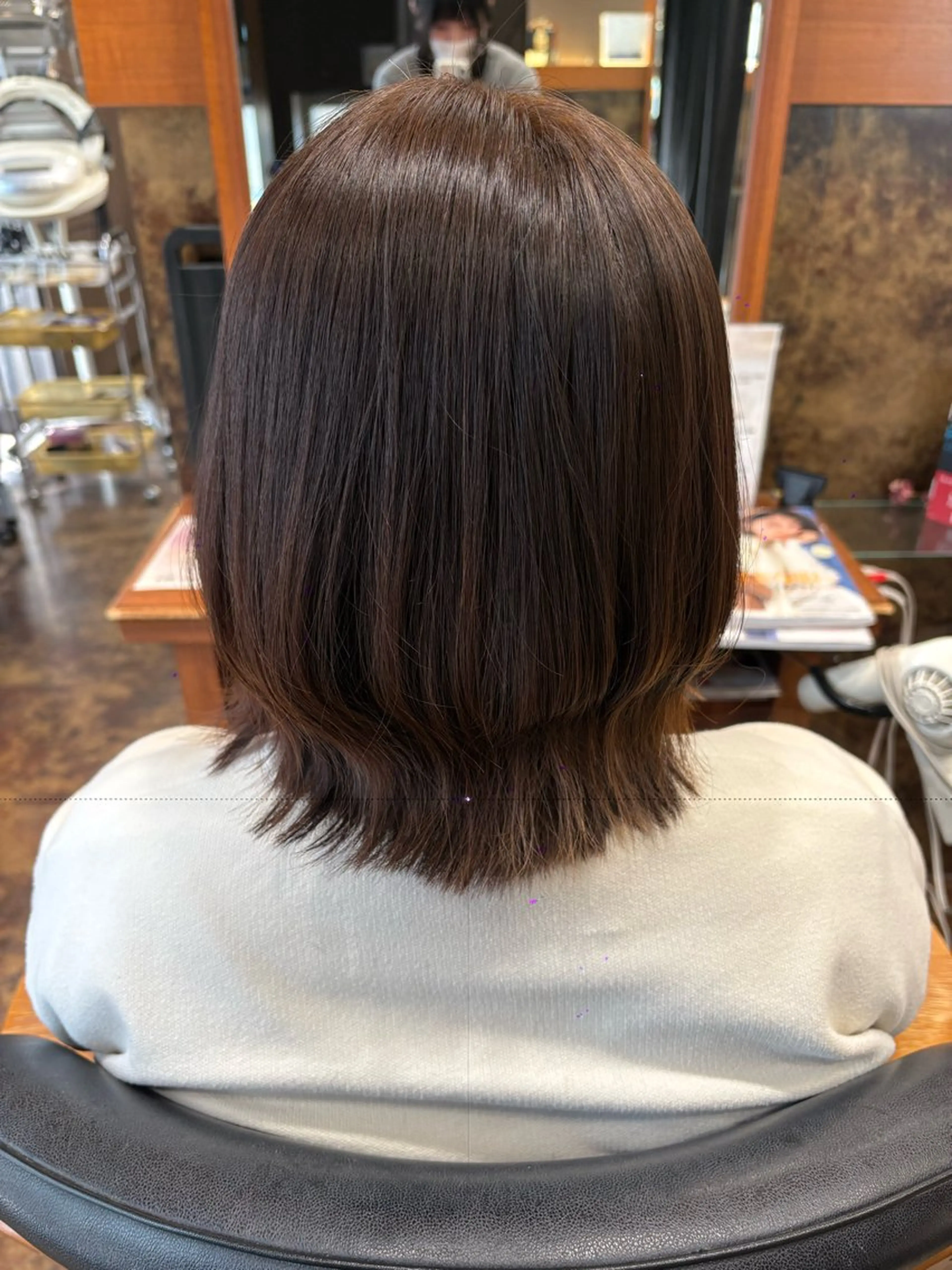 ミディアム 落合 ちりのヘアスタイル