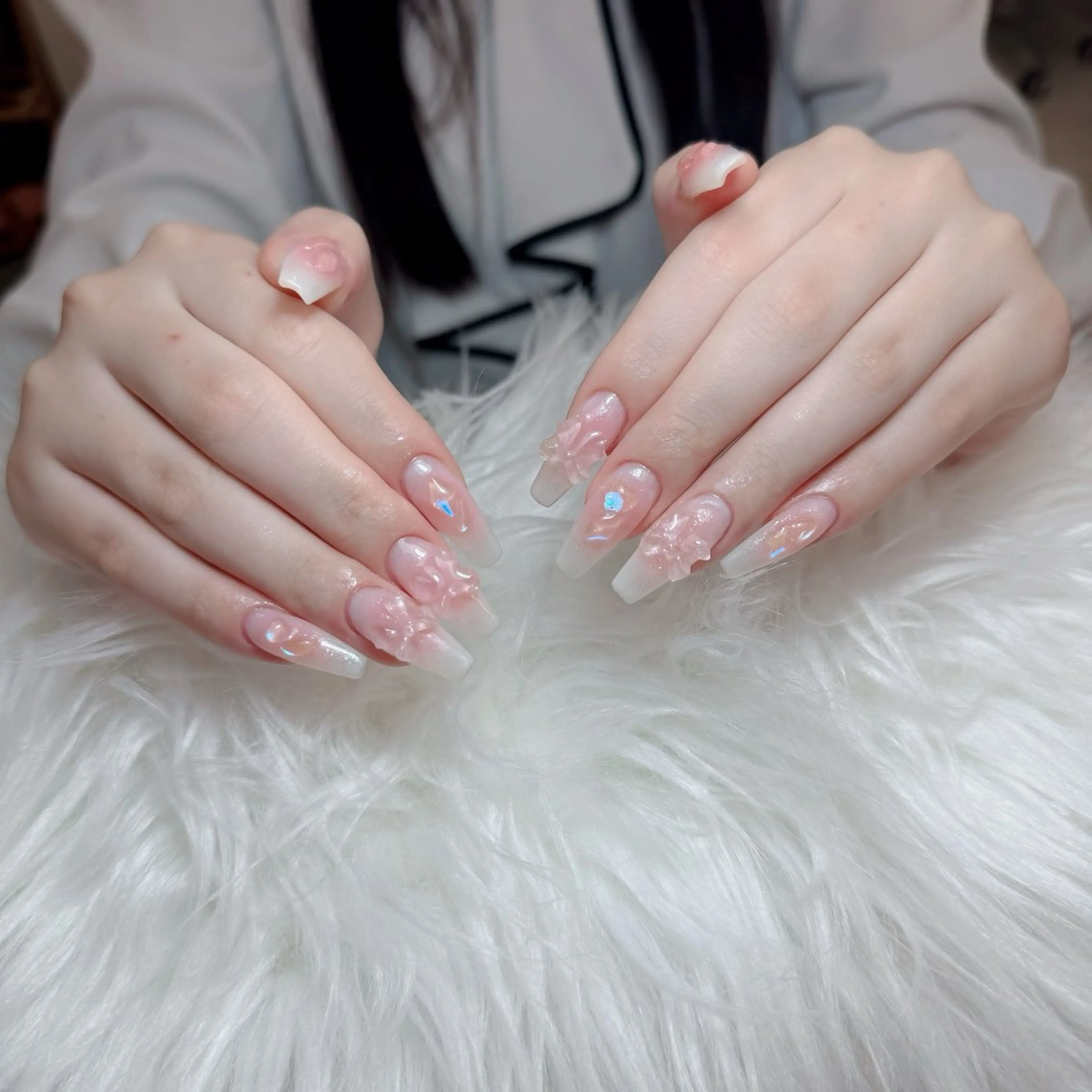 ネイル アートネイル フレンチネイル ジェルネイル 韓国ネイル マグネットネイル ハンドネイル Lenie Nail Okuboのネイルデザイン