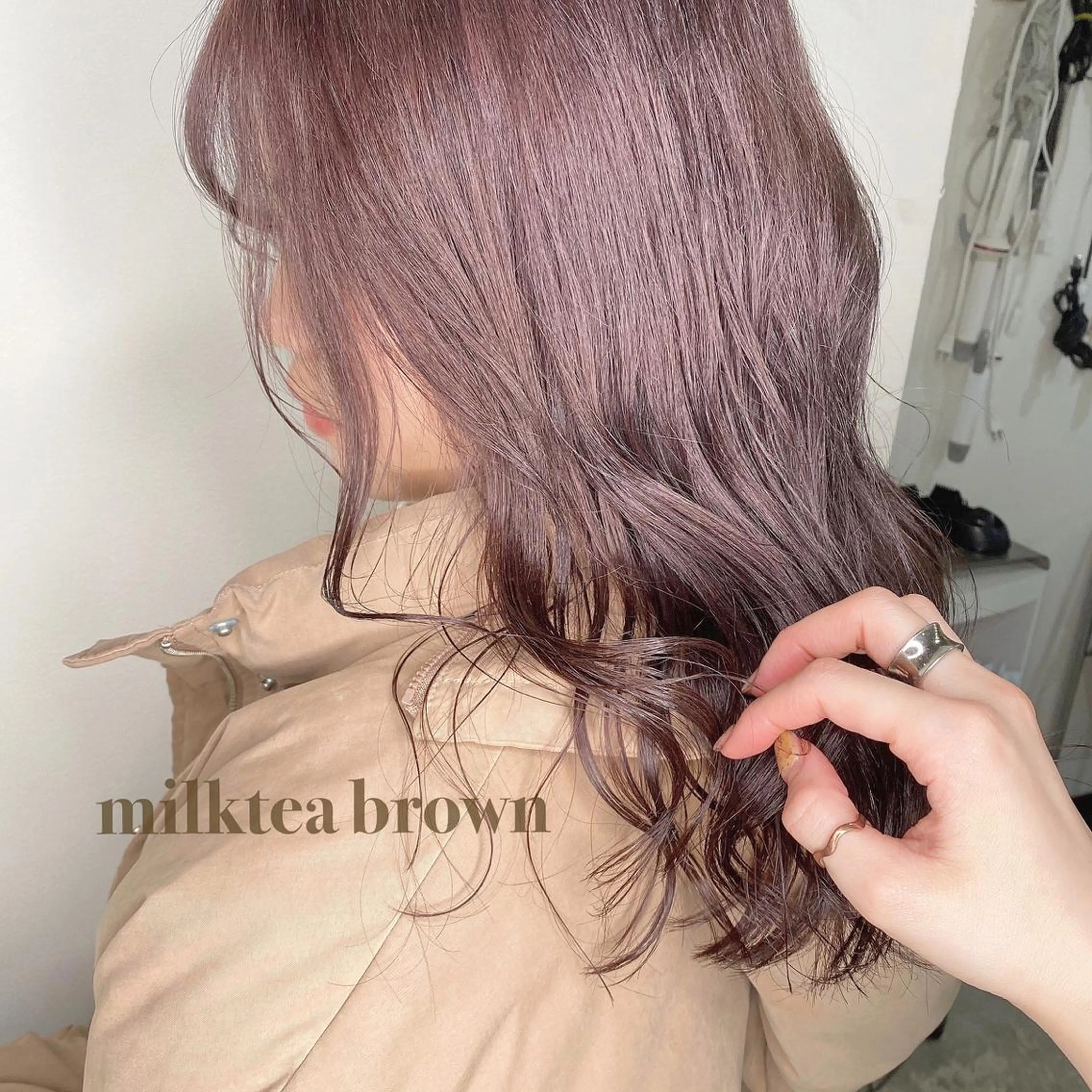 ロング カラー ブラウンカラー ラベンダーカラー ヘアカラー 似合わせ提案サラ艶♡ 彩華のヘアスタイル