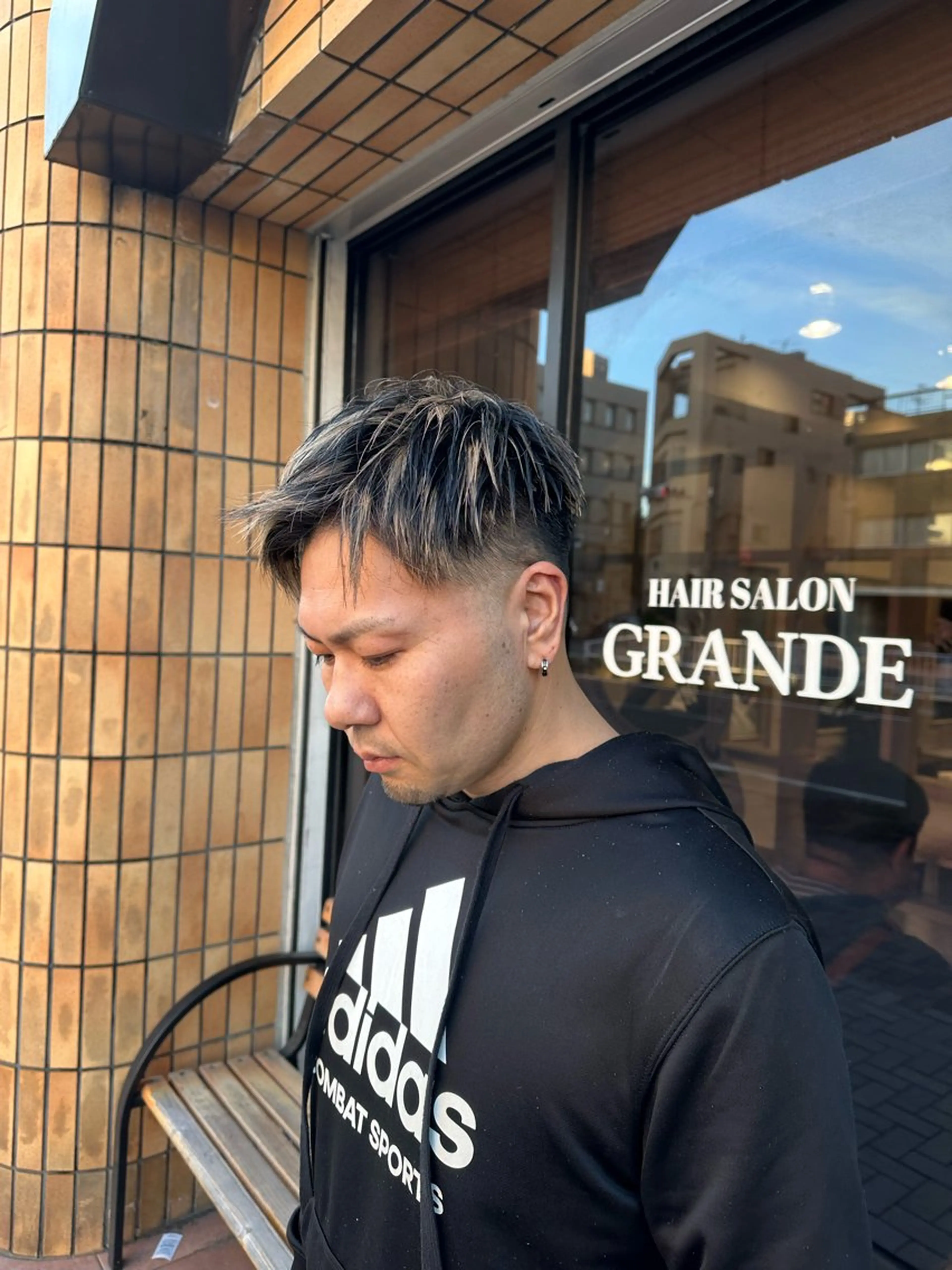 カラー メンズ フェードカット メンズハイライト ハイライトカラー カット ヘアカラー ハヤシカズキ/カラー ✂/メンズパーマのヘアスタイル