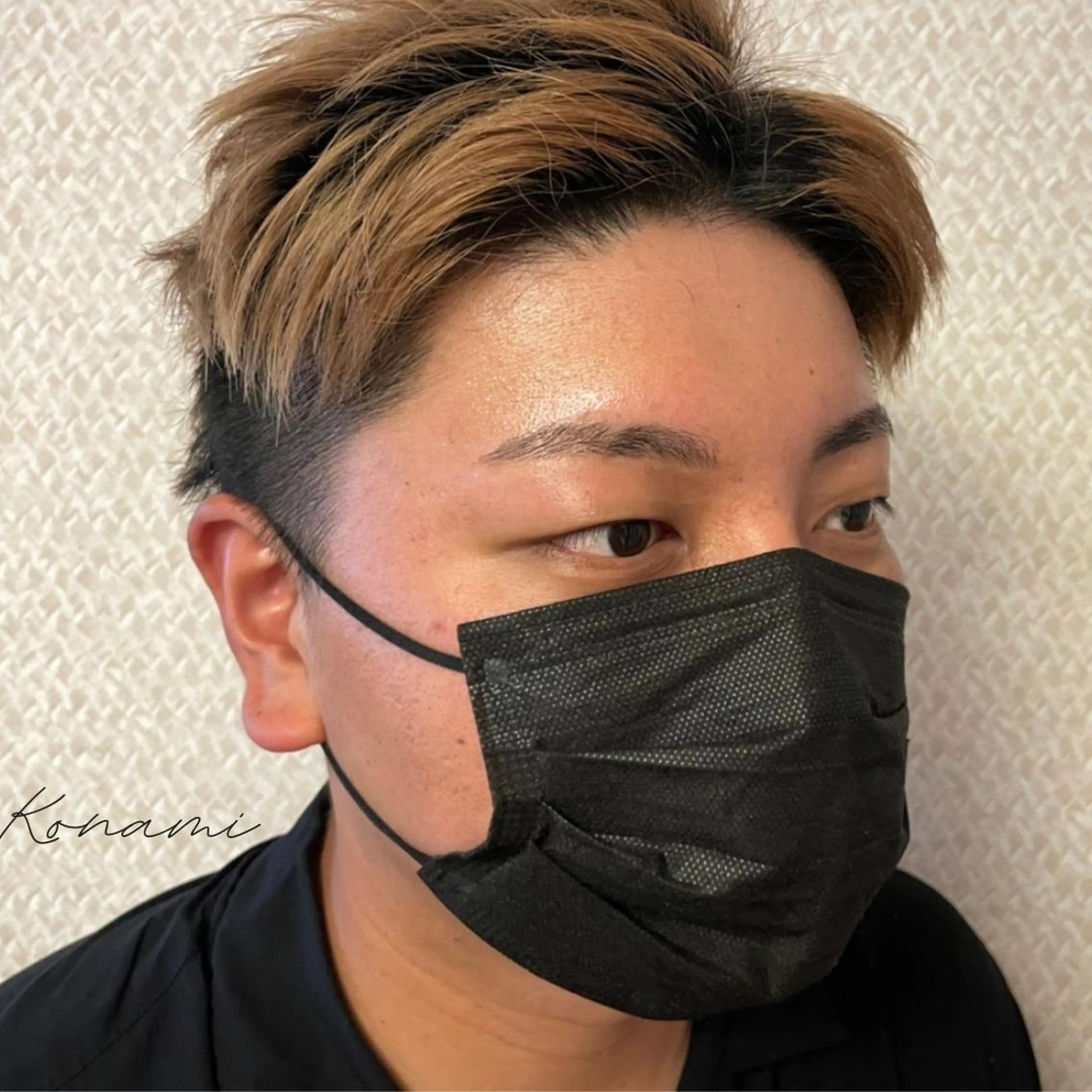 メンズ アイブロウ ワックス脱毛 シードリン 府内店 小波のヘアスタイル