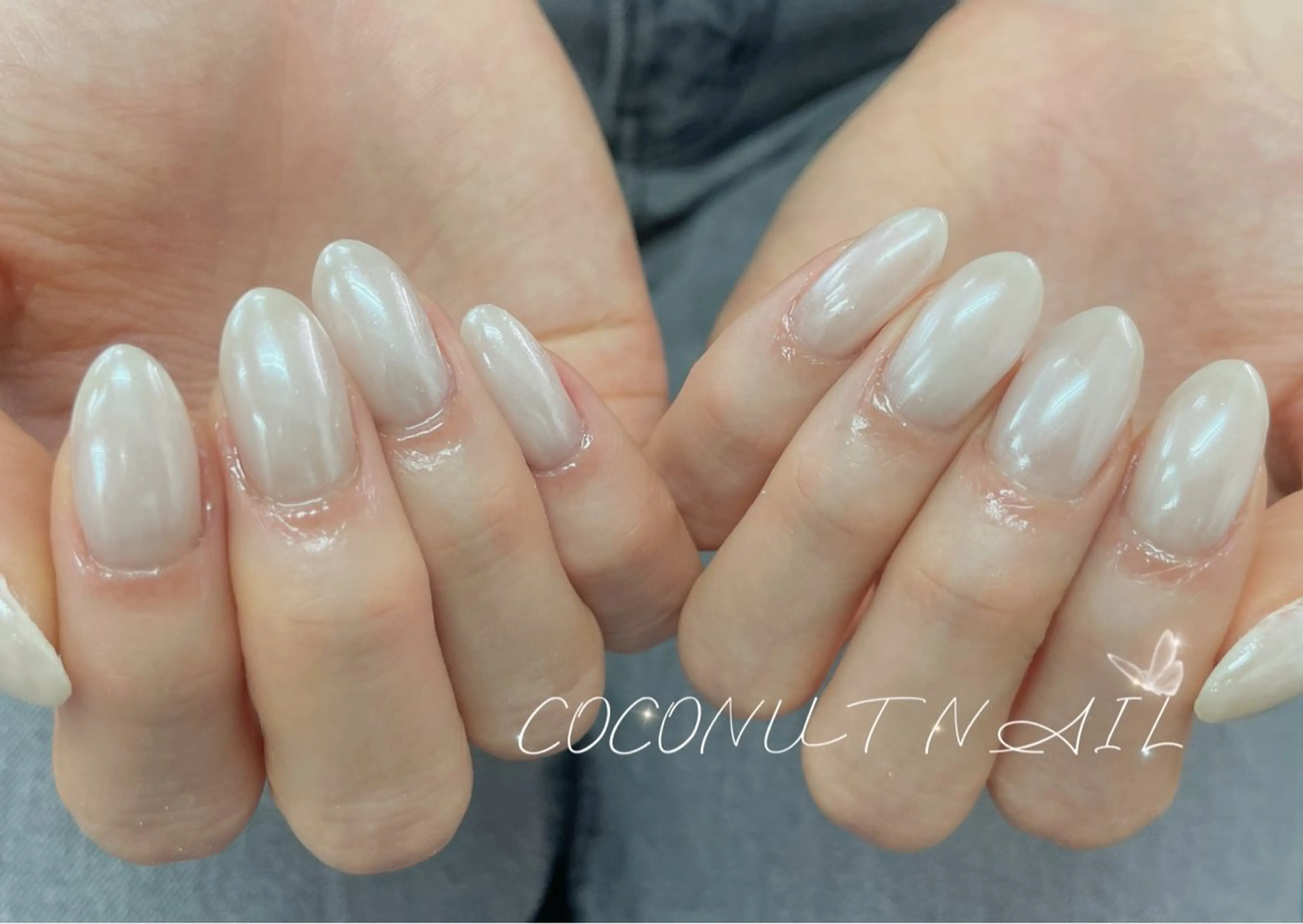 ネイル べっ甲ネイル フレンチネイル キラキラネイル ラメ(グリッター) マグネットネイル ハンドネイル 神田 ココナッツのネイルデザイン