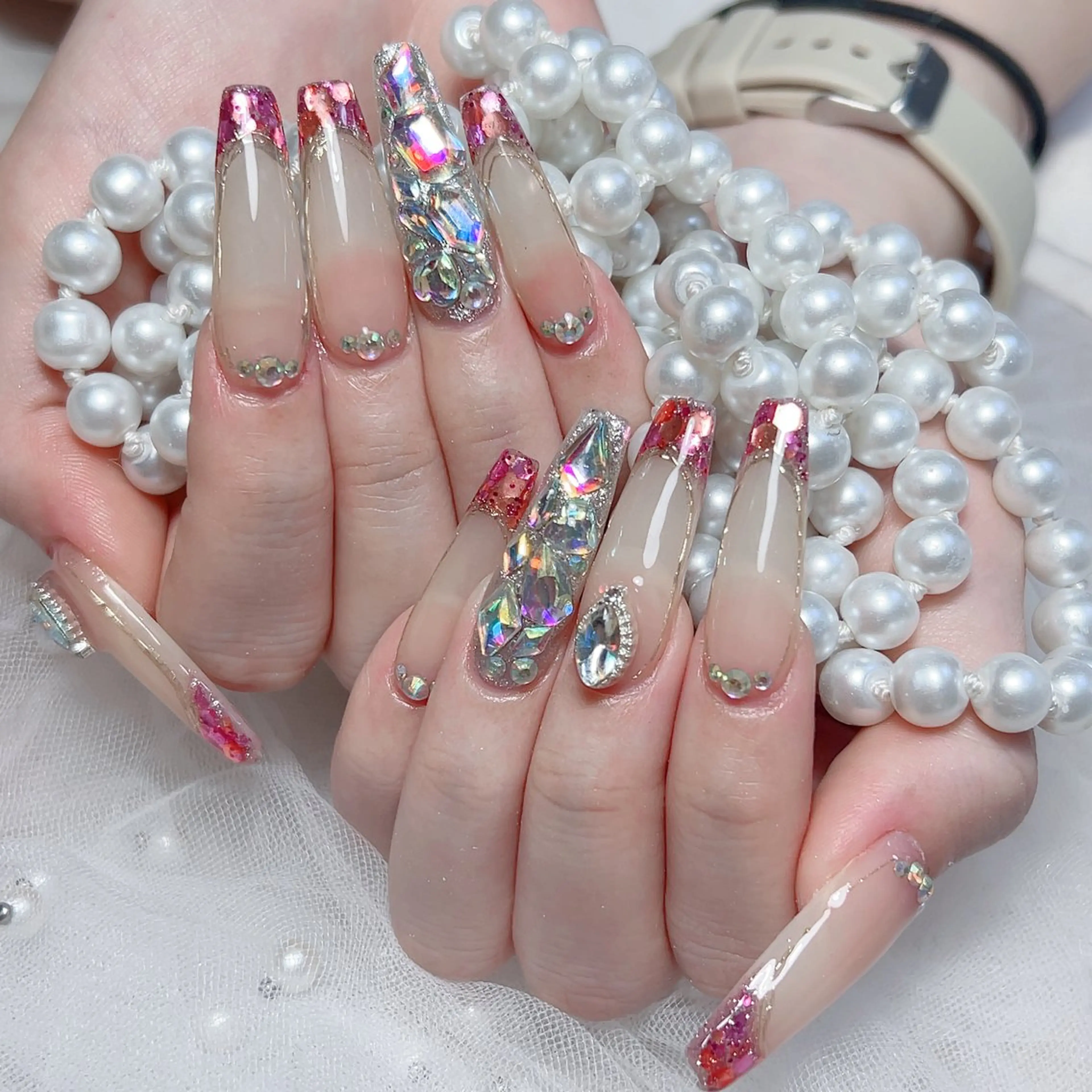 ネイル M🌷nail 長さだし専門店のネイルデザイン