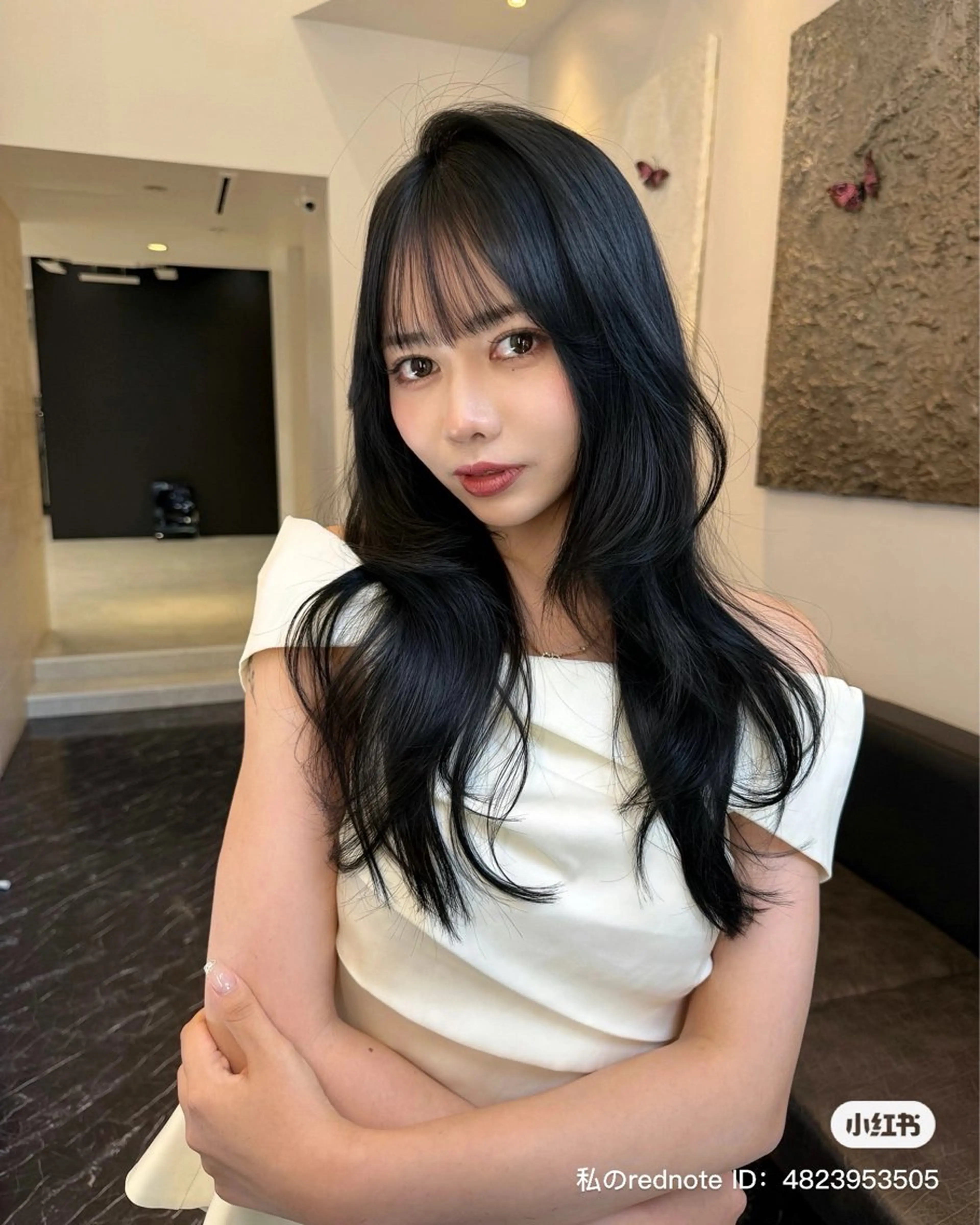 ロング カット ヘアカラー トリートメント 韓国ヘア🇰🇷 YURIYAのヘアスタイル