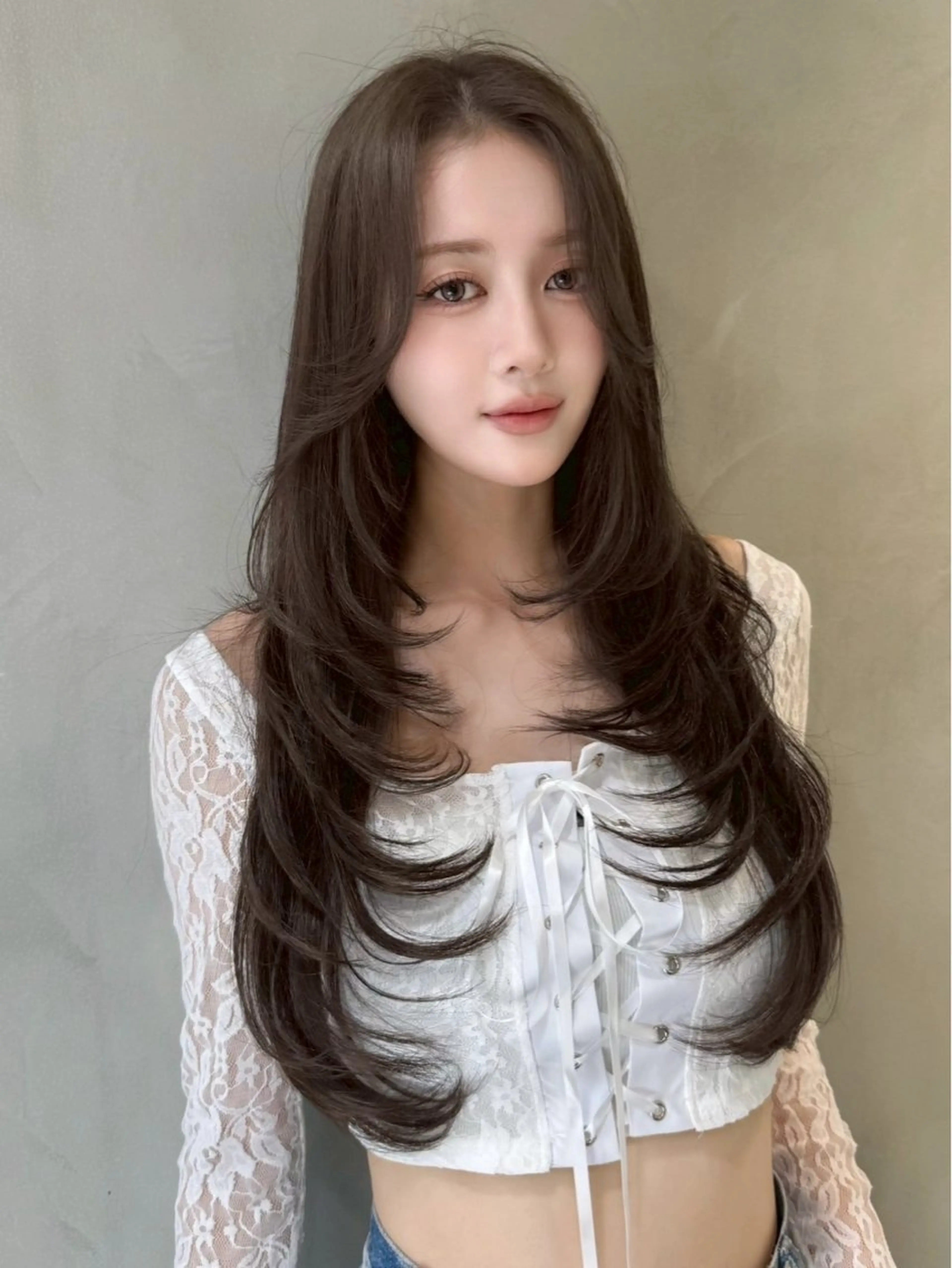 ロング 大宮🤍縮毛矯正 レイヤー🪽なるのヘアスタイル